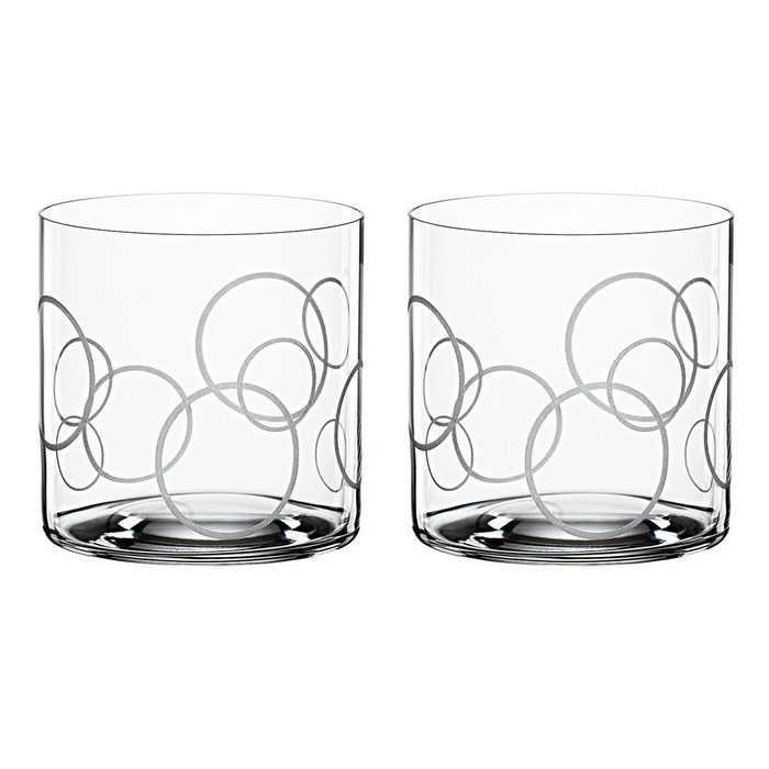 SPIEGELAU Glas Signature Drinks Circles Softdrinkbecher Kristallglas