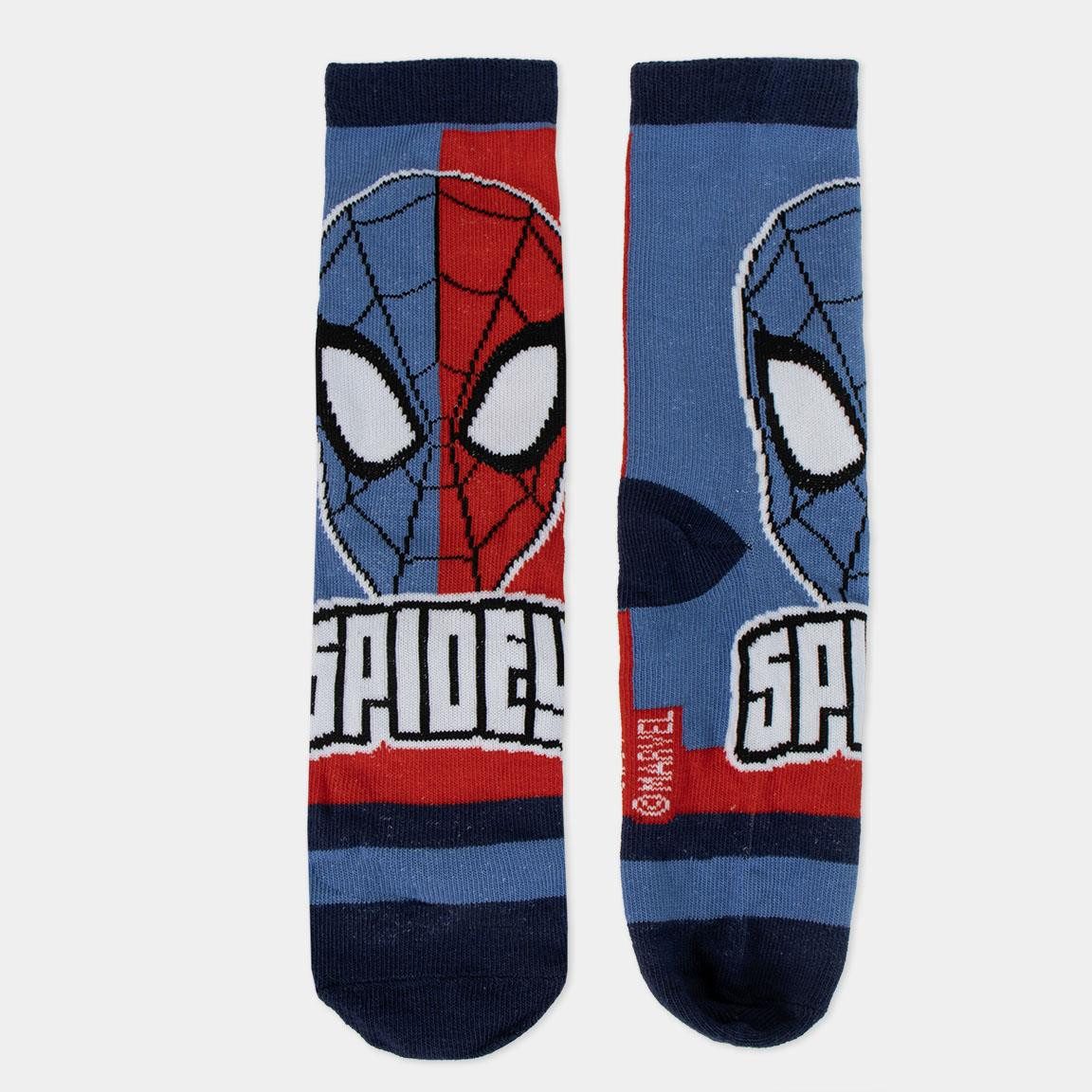 Spiderman Langsocken Spiderman 4er Pack Jungen Socken Strümpfe Geschenkverpackung Spardose