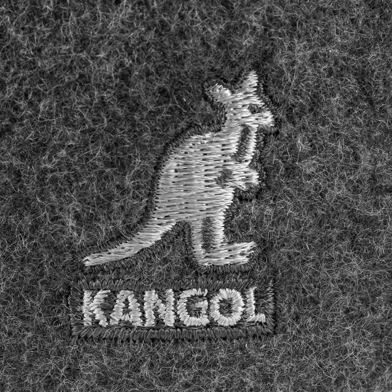 Kangol Flat anthrazit mit Schirm Cap Schiebermütze (1-St)