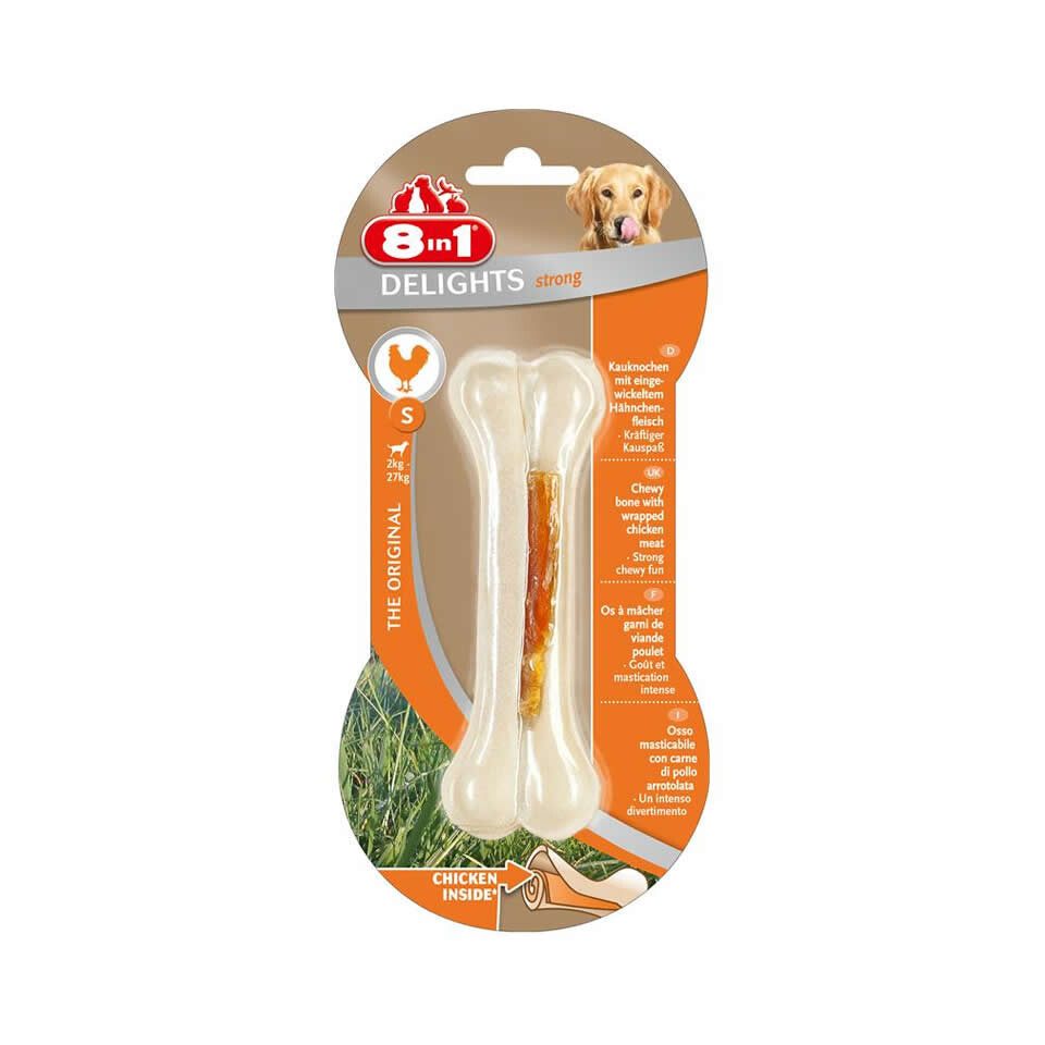 8in1 Dental Delights Kauknochen Strong S, Snack für: Hund