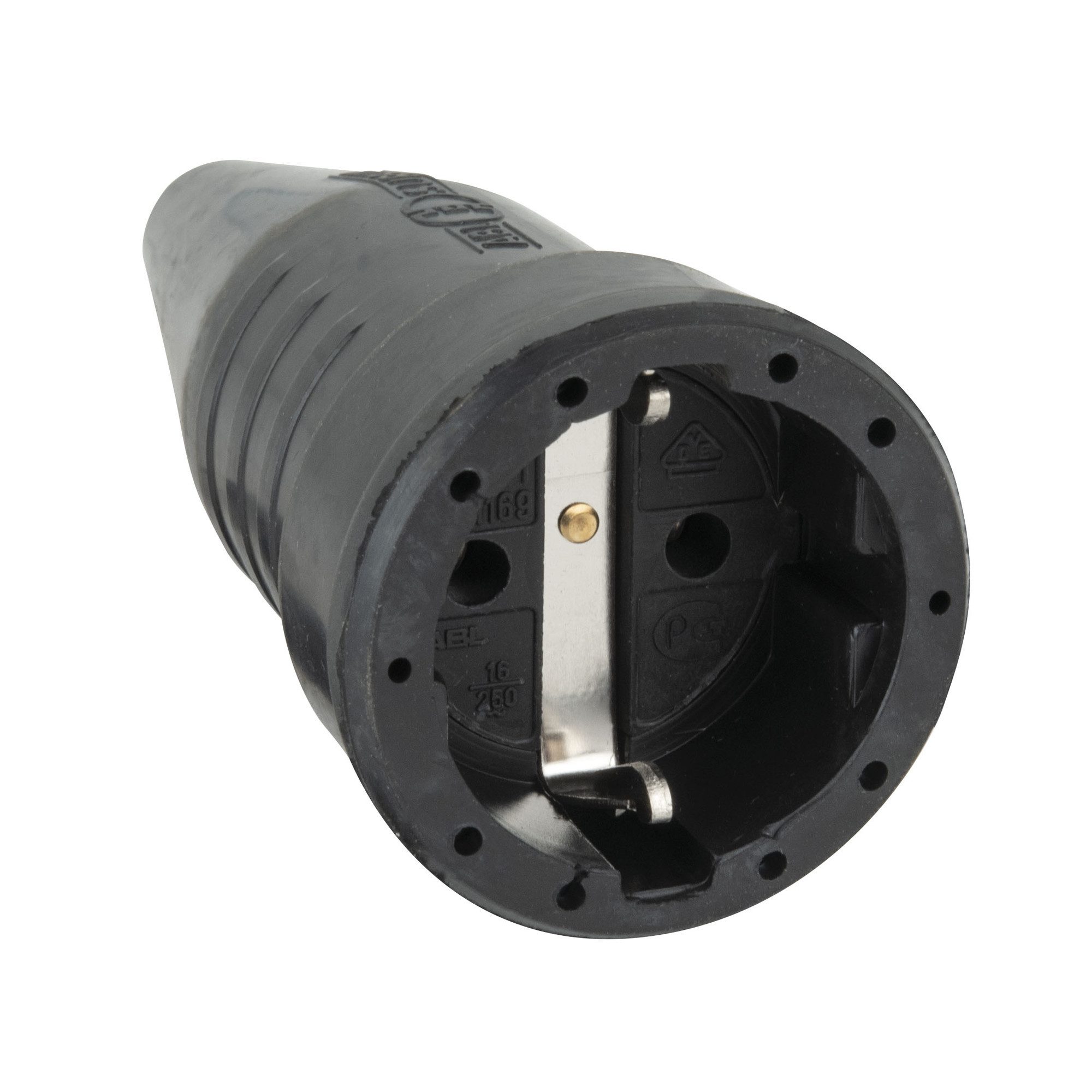 ABL Schuko-Stecker ABL Rubber Schuko Connector Female 240 V - CEE 7/VII