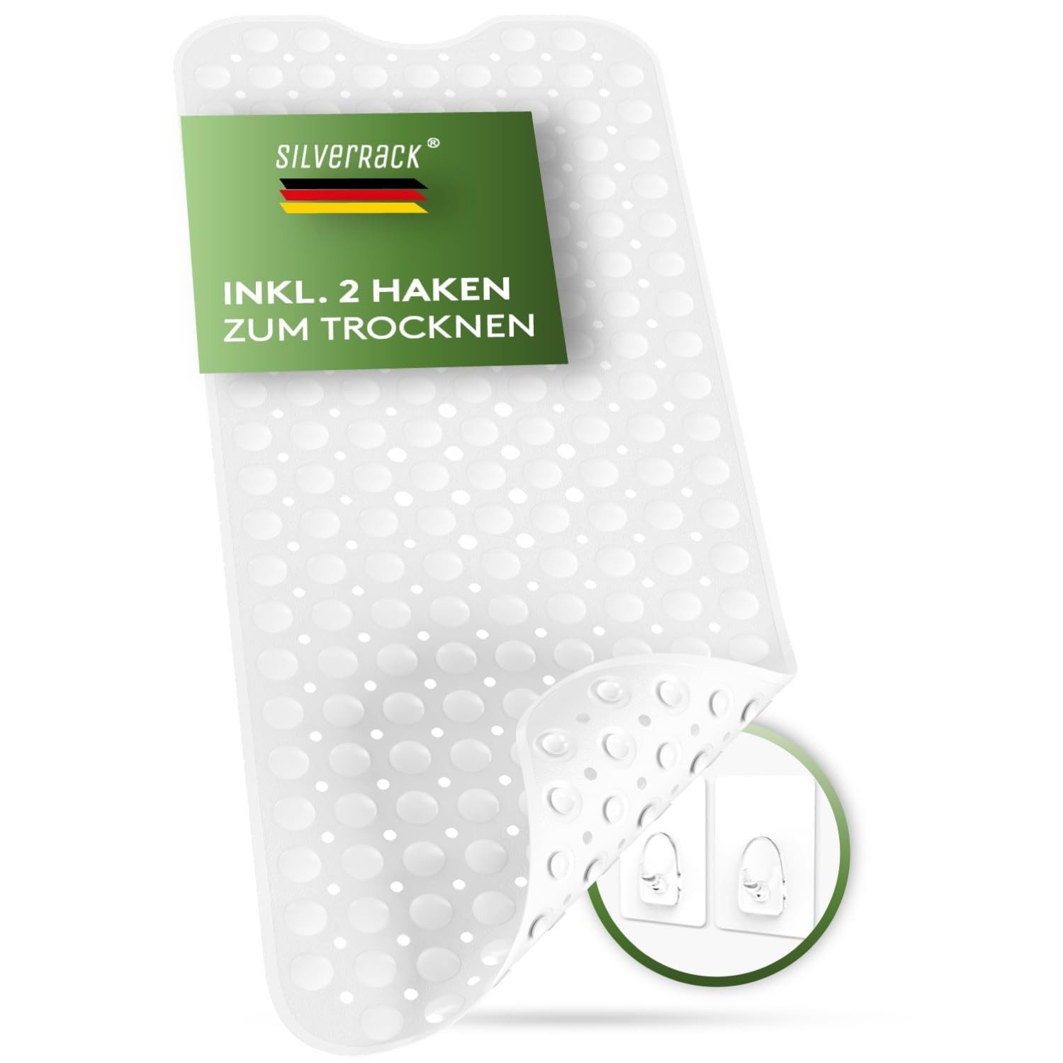 SilverRack Duschmatte Badewannenmatte 100x40 cm - Antirutschmatte Badewanne günstig online kaufen
