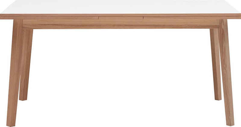 Hammel Furniture Esstisch »Basic by Hammel Single«, 120(220)x80 cm, Tishplatte aus Melamin und Gestell in Massivholz inkl. Auszugsfunktion, in mehreren Farben erhältlich, dänische Handwerkskunst