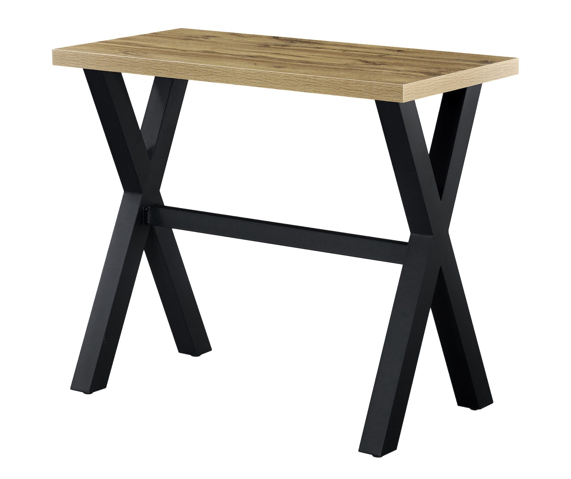 DUBI Möbel Bartisch LOTTE, schweres 4-Fuß oder X-Gestell, Metallgestell, Holztischplatte aus MDF