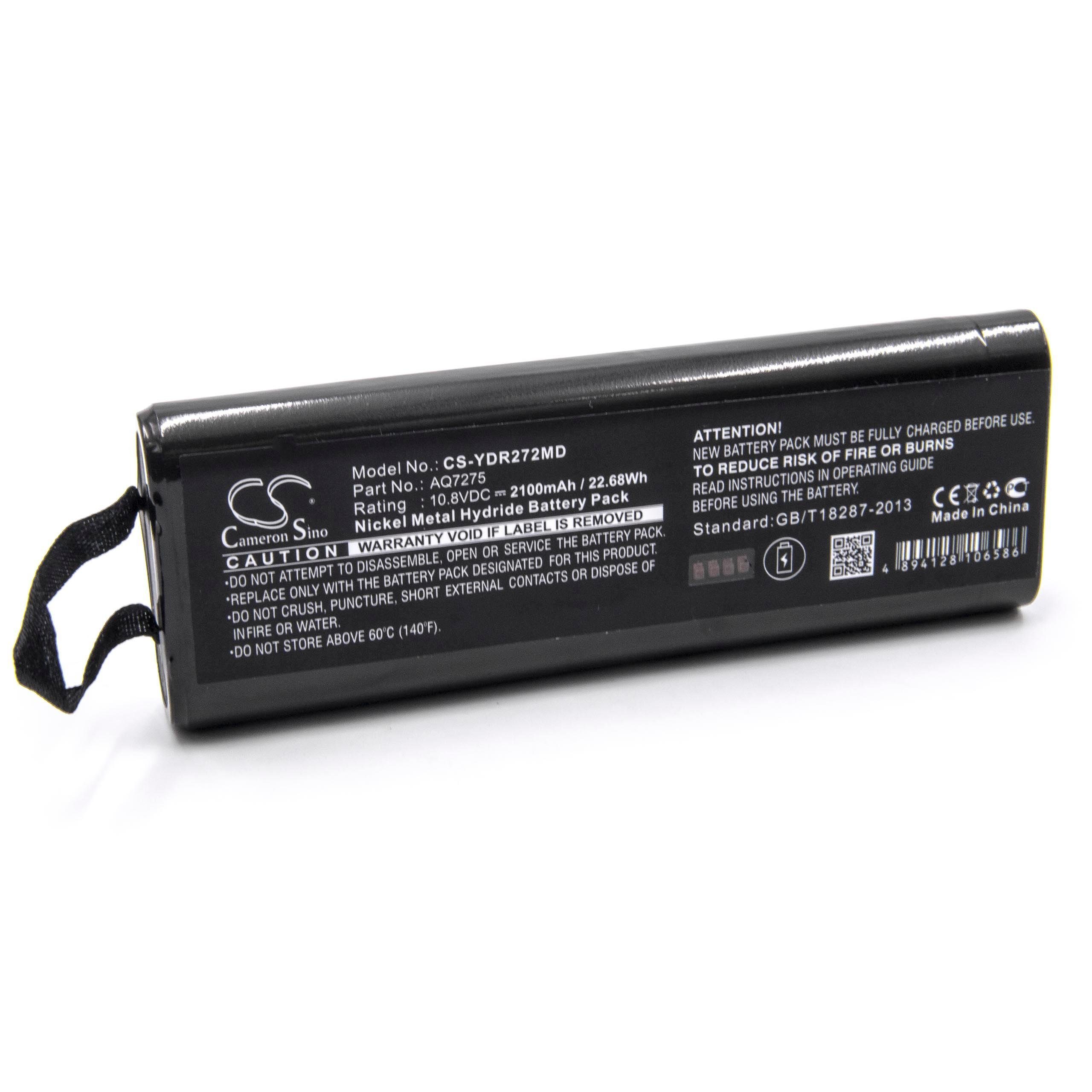 AQ7275 Yokogawa AQ7275, vhbw OTDR, Akku kompatibel AQ7270 NiMH OTDR, (10,8 mit V) AQ7270 2100 mAh