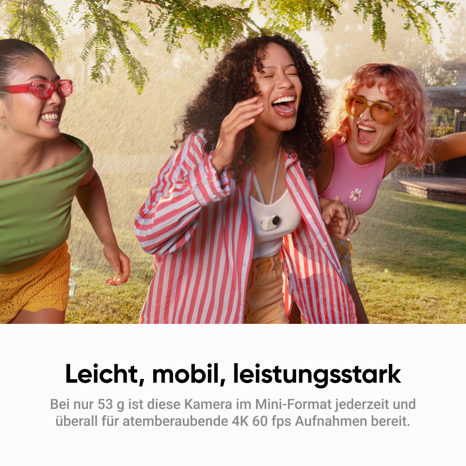 Insta360 Insta360 GO Ultra - freihändige 4K Mini-Cam Action Cam (4K Ultra HD, WLAN (Wi-Fi), Bluetooth) weiß