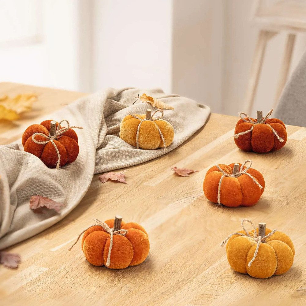Home-trends24.de Dekofigur Kürbis samtweich Kürbisse Herbst günstig online kaufen
