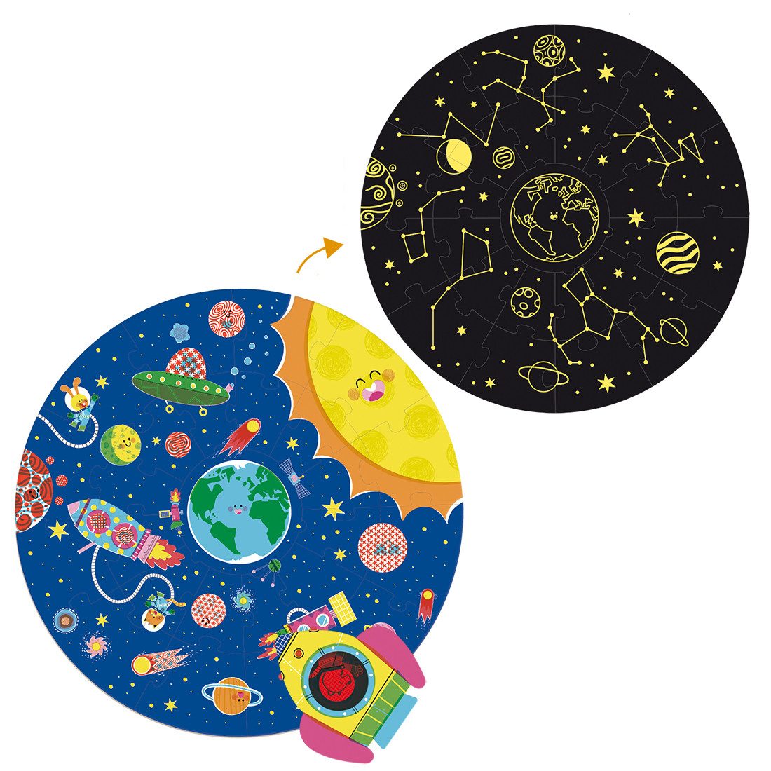 Goula Puzzle Goula, Space, 25 Teile XXL Puzzle, 25 Puzzleteile