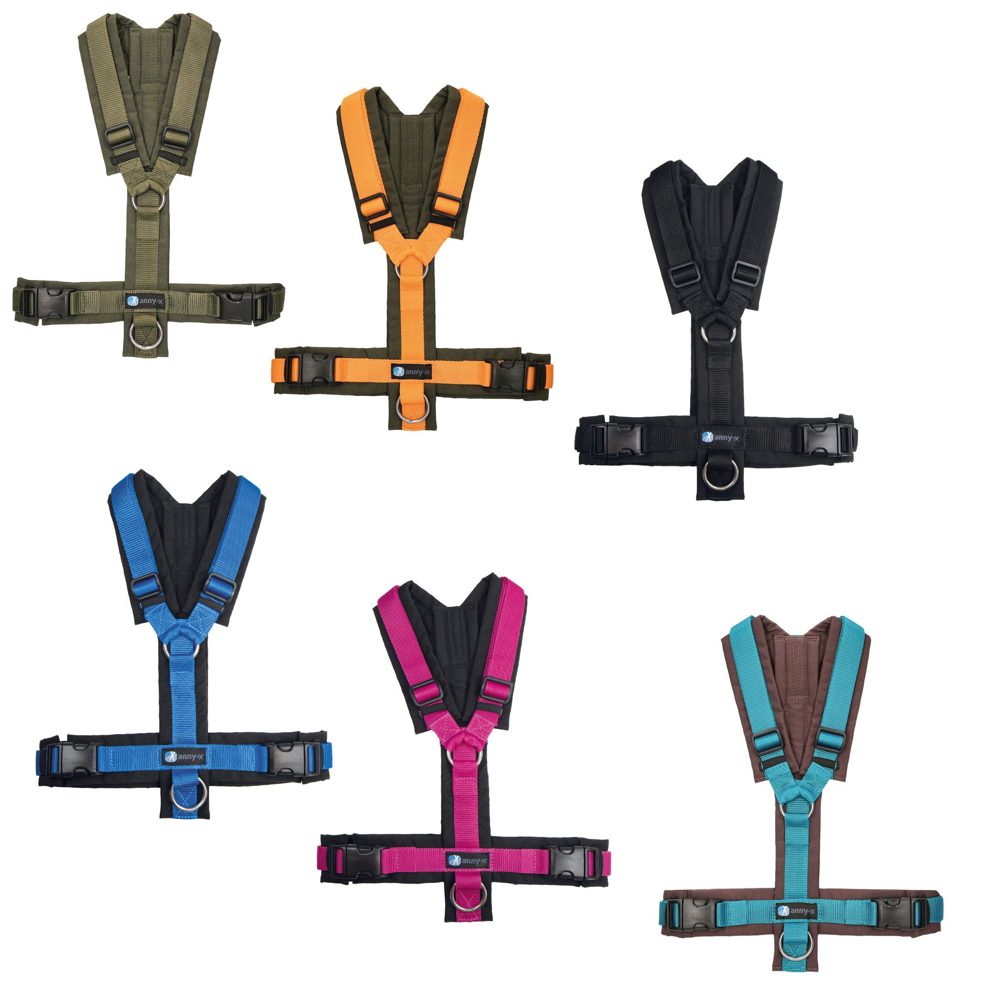 AnnyX Hunde-Geschirr Brustgeschirr Fun - gepolstert - superbequem, Nylon, bequemer Einstieg