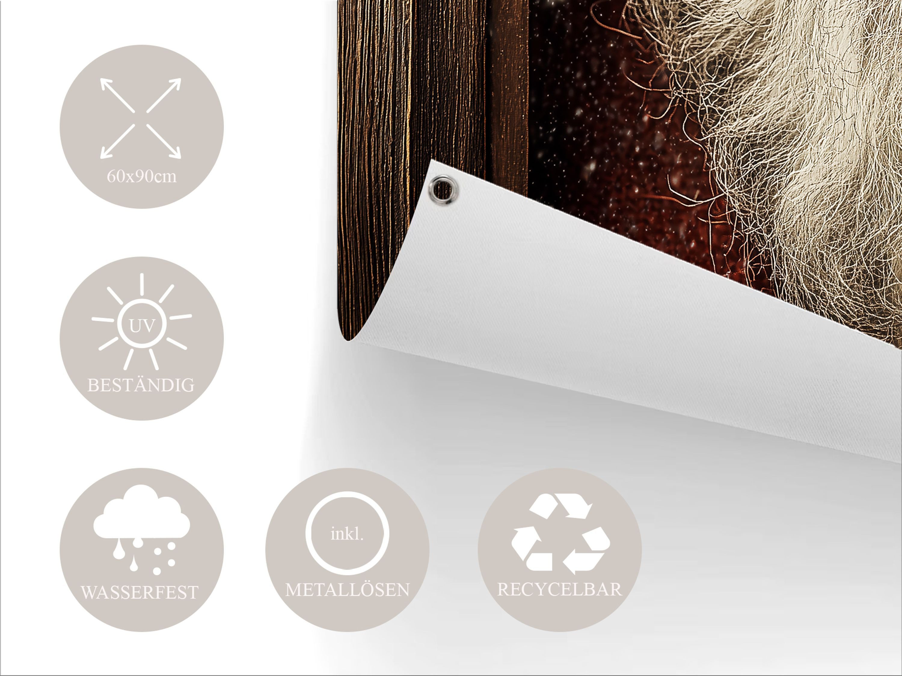 artissimo Poster Garten-Poster 60x90cm Weihnachtsdeko außen Outdoor-Deko We günstig online kaufen