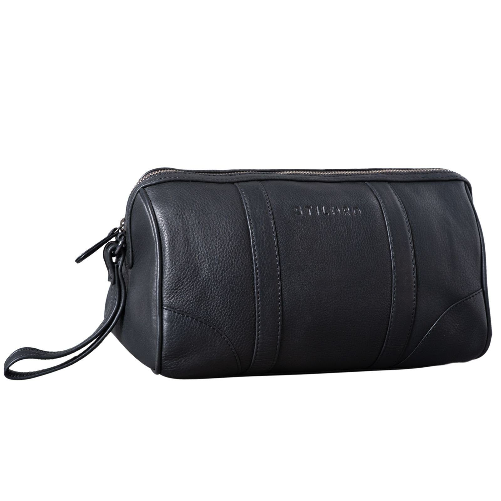 Kulturbeutel "Charles" Kulturtasche Leder Groß