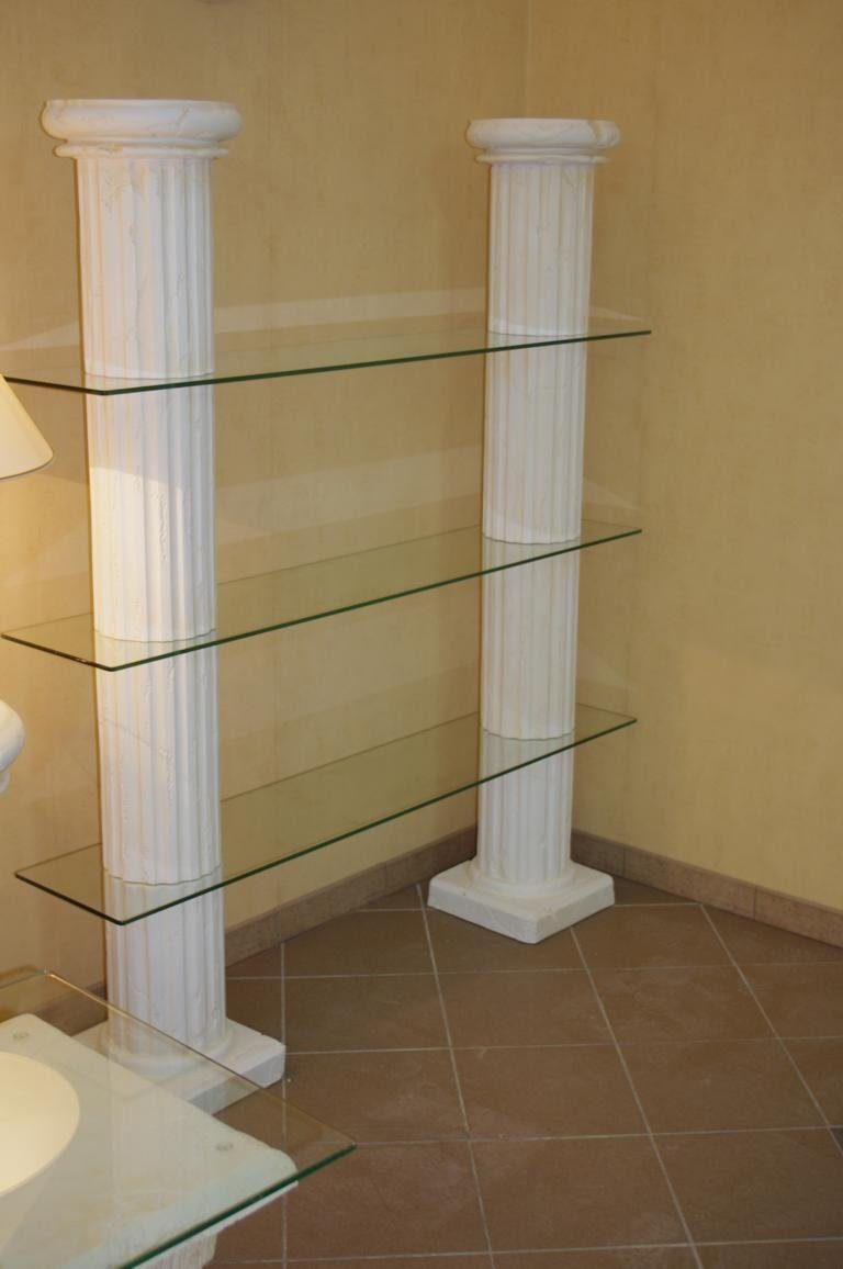 Antikes Wohndesign Mehrzweckregal Sammler Säulenegal Schuhregal Glas Verkauf Regal Verkaufsregal Vitrine