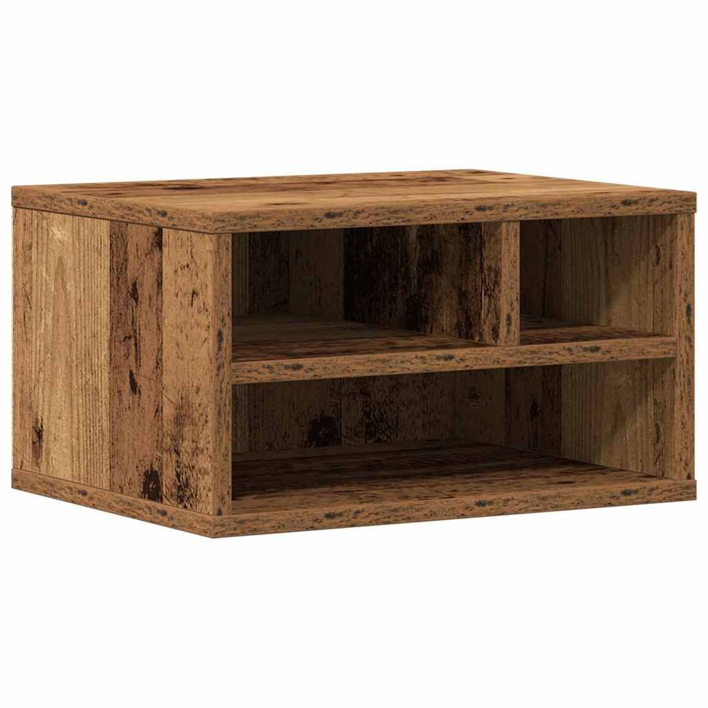 vidaXL Druckertisch Druckerständer Altholz 40 x 32 x 22,5 cm Holzwerkstoff (1-St)