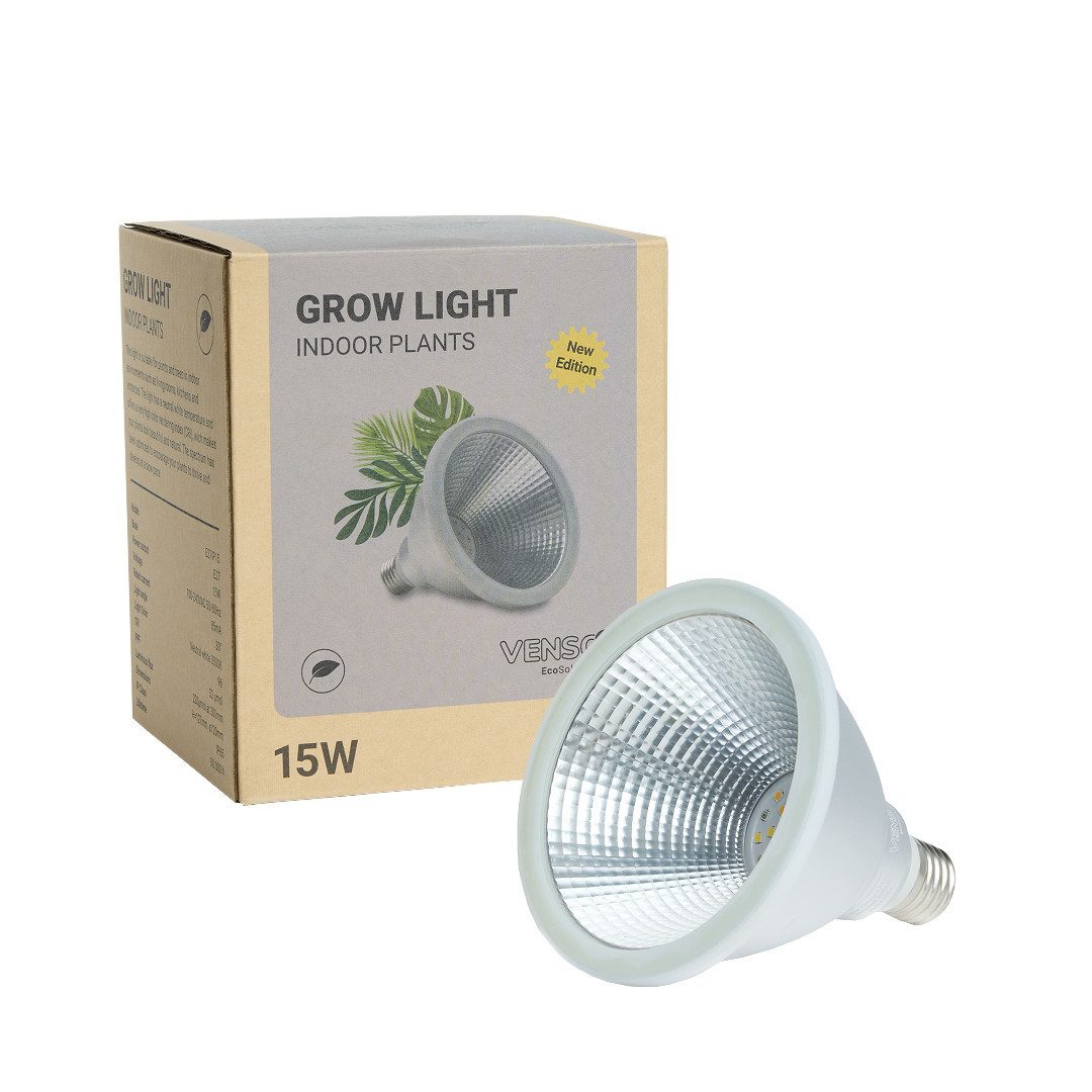 Venso EcoSolutions Pflanzenlampe indoor plants, Venso EcoSolutions Growlight Indoor plants LED E27 Pflanzenlampe, Voll