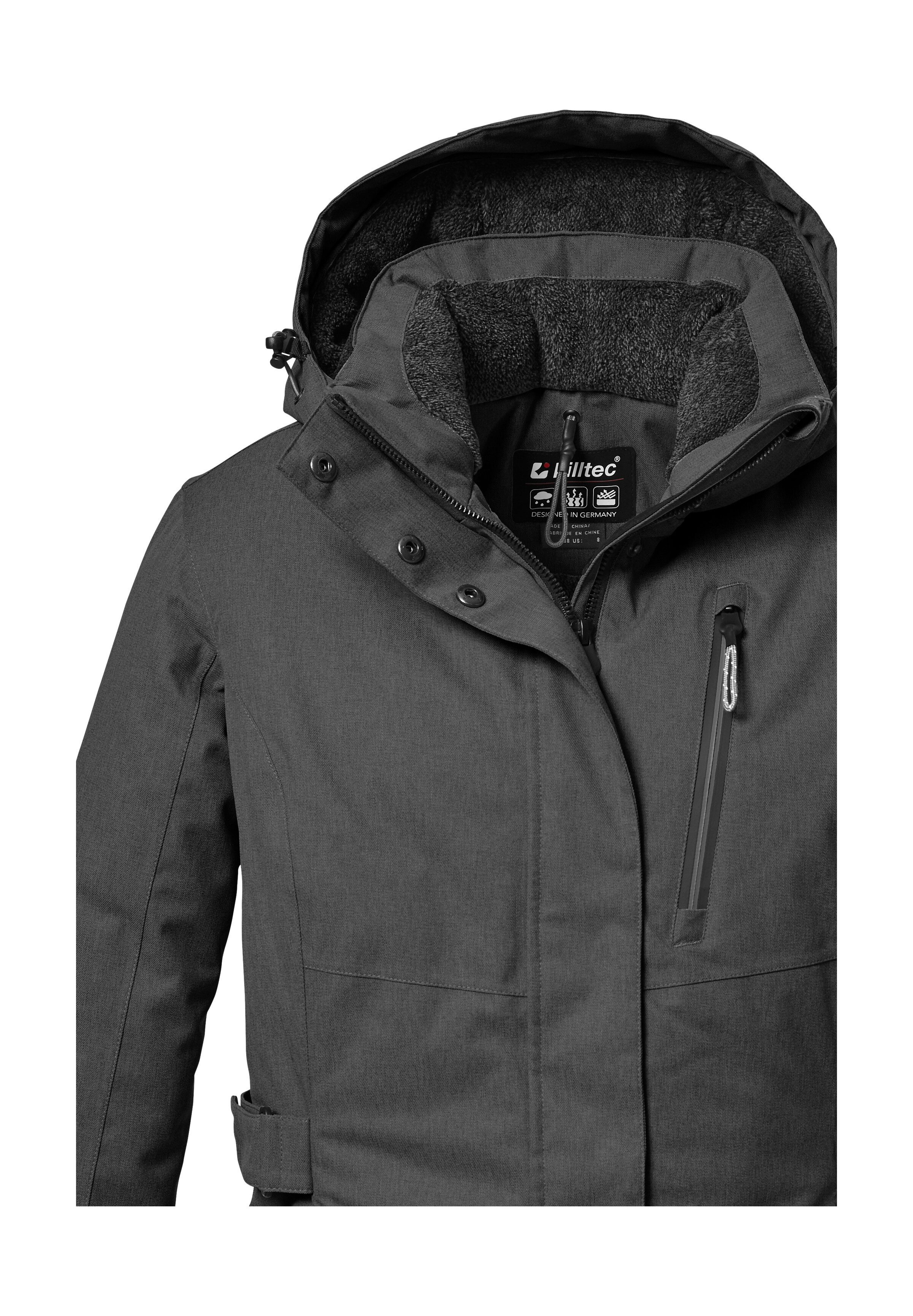 Killtec Parka KOW 303 WMN PRK Wasserdichter, atmungsaktiver Damenparka mit abnehmbarer Kapuze