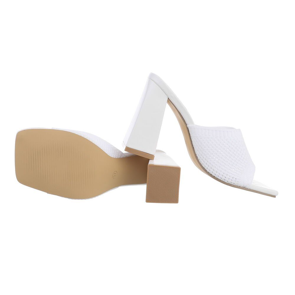 Ital-Design Damen Mules Freizeit Pantolette (83448332) Blockabsatz Sandalen günstig online kaufen