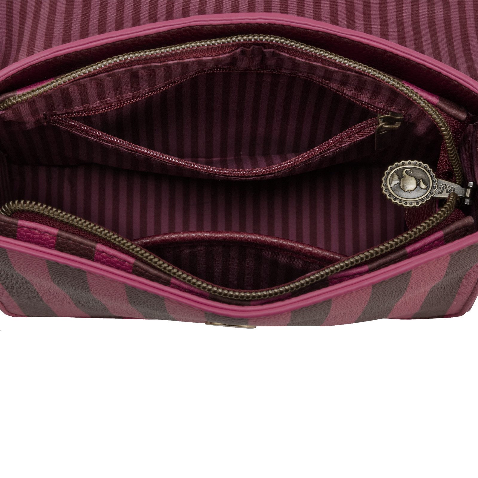PiP Studio Schultertasche Frances Cross Body Bag Small, mit Metallpatch auf der Vorderseite
