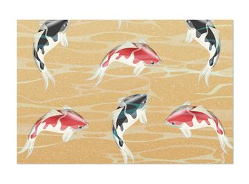 wandmotiv24 Leinwandbild japanische koi fische, Kinder Motive (1 St), Wandbild, Wanddeko, Leinwandbilder in versch. Größen