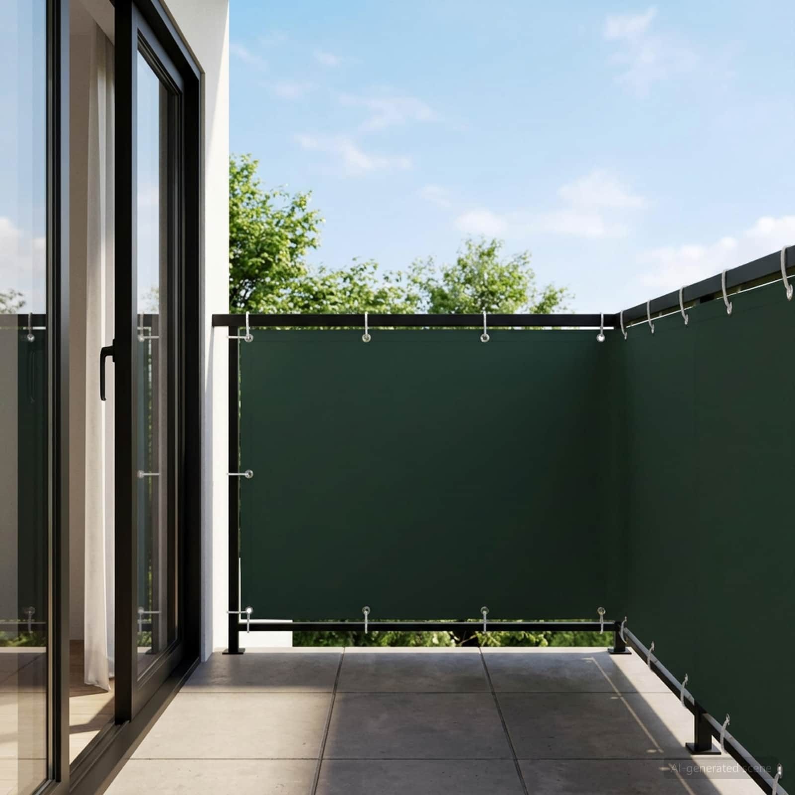 vidaXL Balkonsichtschutz Balkon Sichtschutz 150 x 300 cm Stoff mit PU-Beschichtung (1-St)