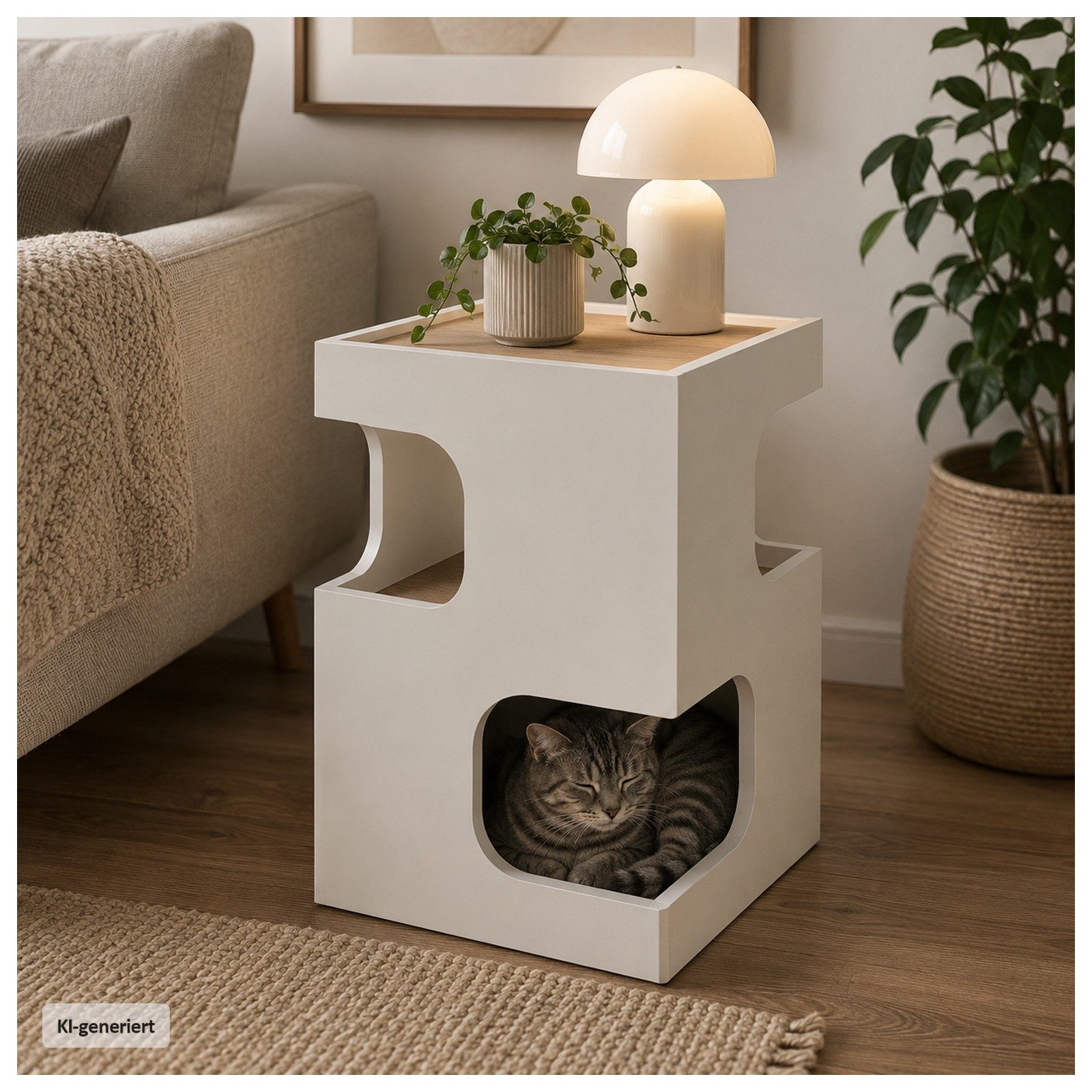 HTI-Living Couchtisch Beistelltisch Cedrik Weiß-Artisaneiche (Stück, 1-St., 1 Couchtisch) – Bild 5 von 5