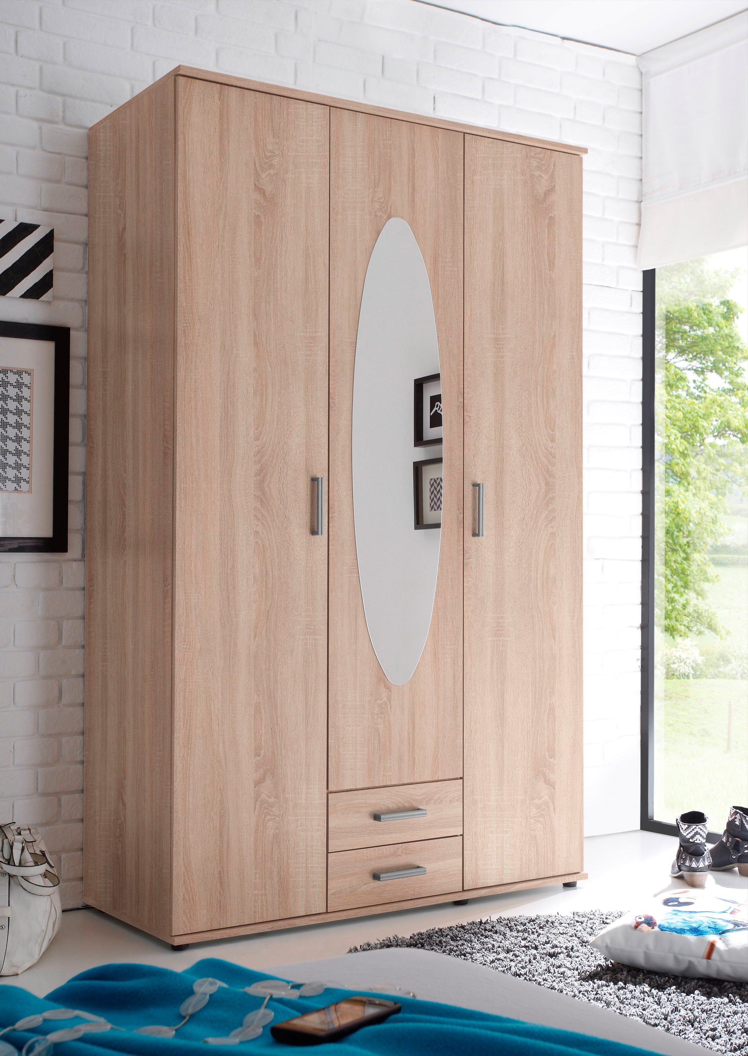 Schlafkontor Kleiderschrank Paul Schlafzimmerschrank mit Spiegel günstig online kaufen