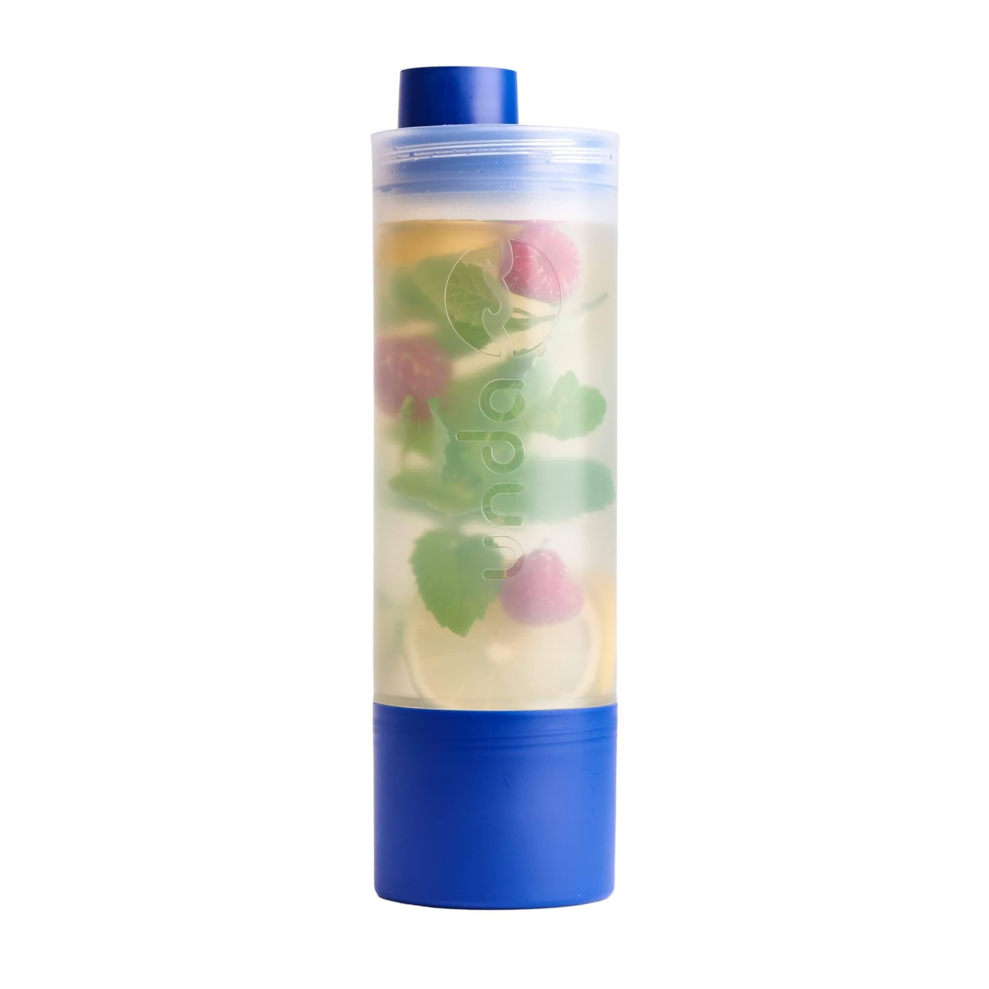 UNDA Trinkflasche All In One Multifunktionsflasche: Trinkflasche mit großem Becher, 550 ml - 3 Funktionen in einer Flasche, BPA-frei