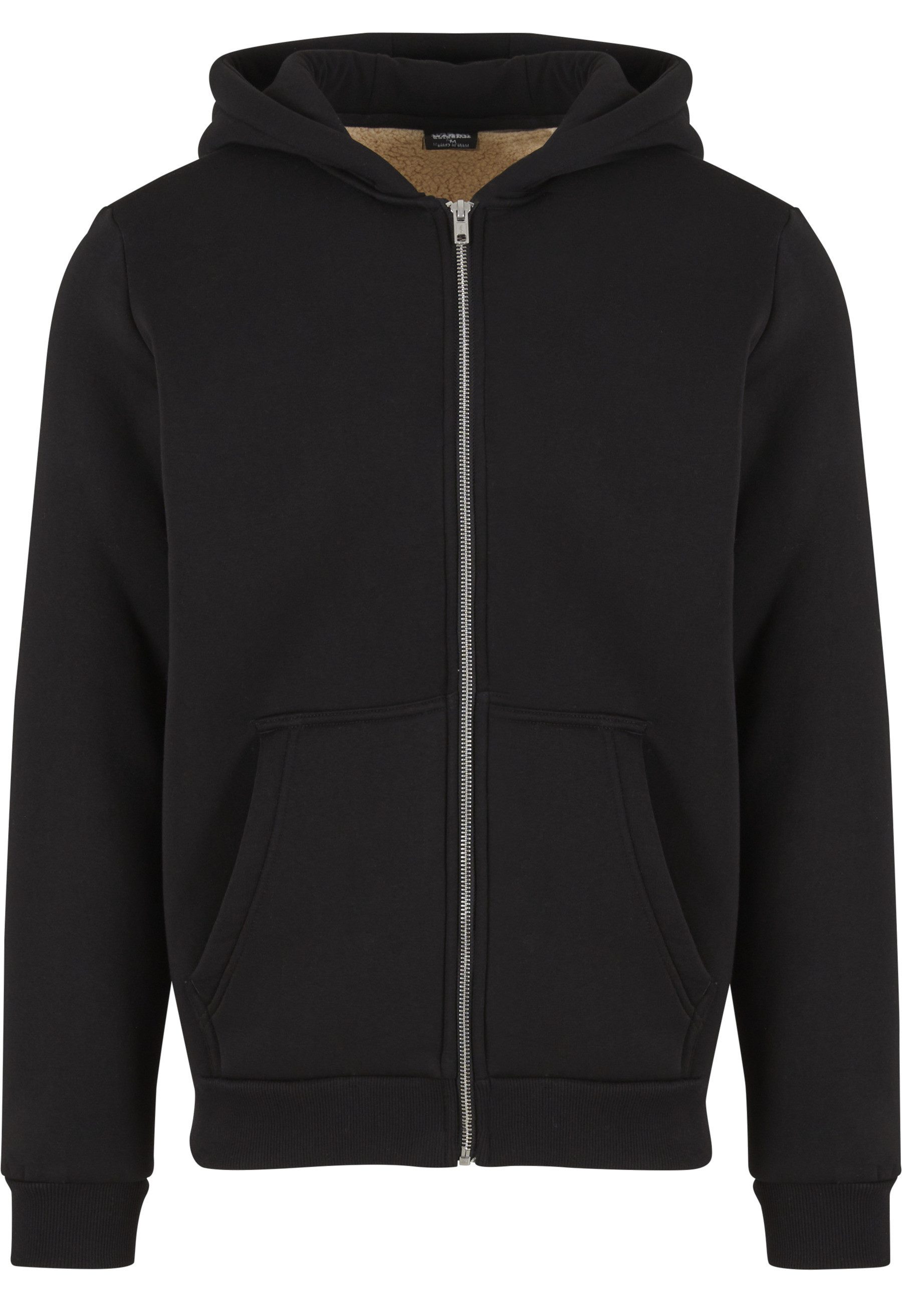 URBAN CLASSICS Kapuzenpullover Urban Classics Bonded Sherpa Zip Hoody (1-tlg)
