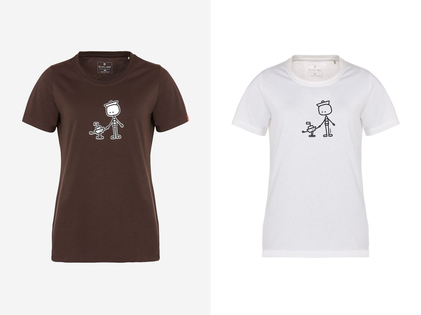 Elkline T-Shirt HAND IN HAND Damen T-Shirt GOTS (1-tlg)