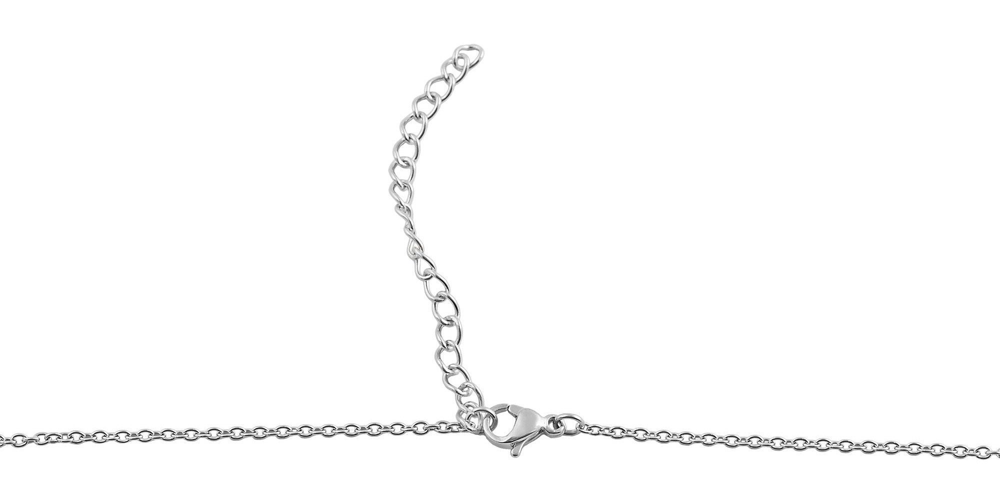 Kette ohne Anhänger Halskette – Ankerkette aus Edelstahl 70 cm