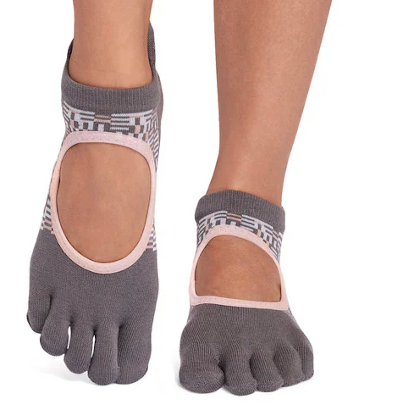 ToeSox Sportsocken Toesox full toe BELLARINA / TEC / ULTRA Logo auf der Ferse und in der Gummierung der Sohle