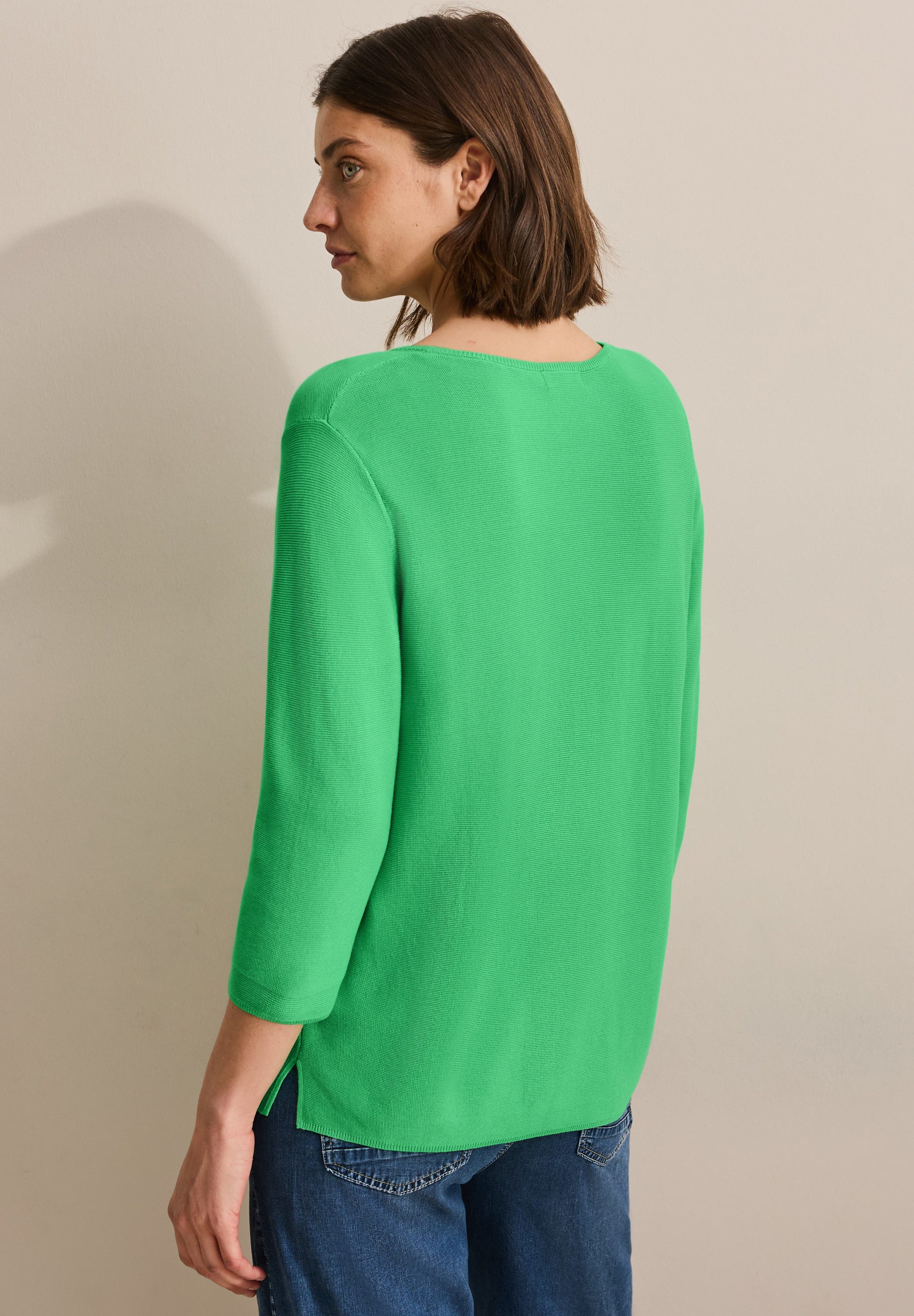 CECIL Strickpullover mit 3/4 Ärmeln