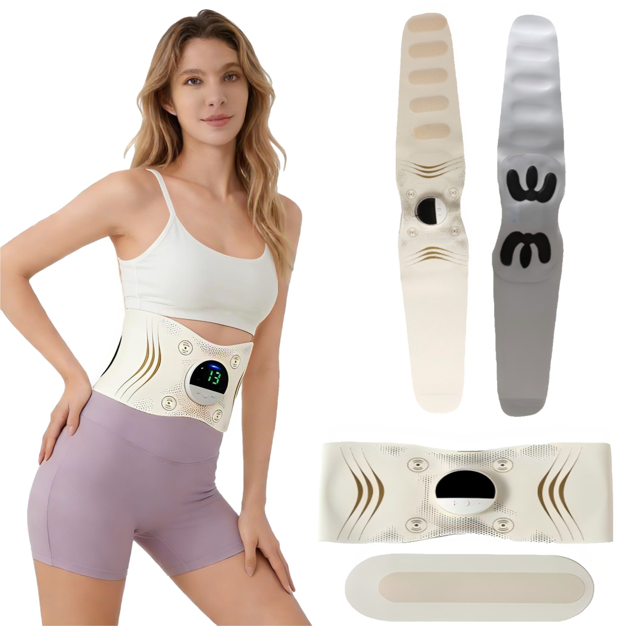 Toomoke Massagegerät 2026 NEW Elektrisch Bauchtrainer,Taillenmassagegerät,Muskelstimulator, für Herren und Damen zum Muskelaufbau, für Bauch, Taille, Hände und Beine,3 Temperaturre-gelungen, Bauchstimulator,Reizstrom Fitnessgerät,7 Modi &16 Intensitäten