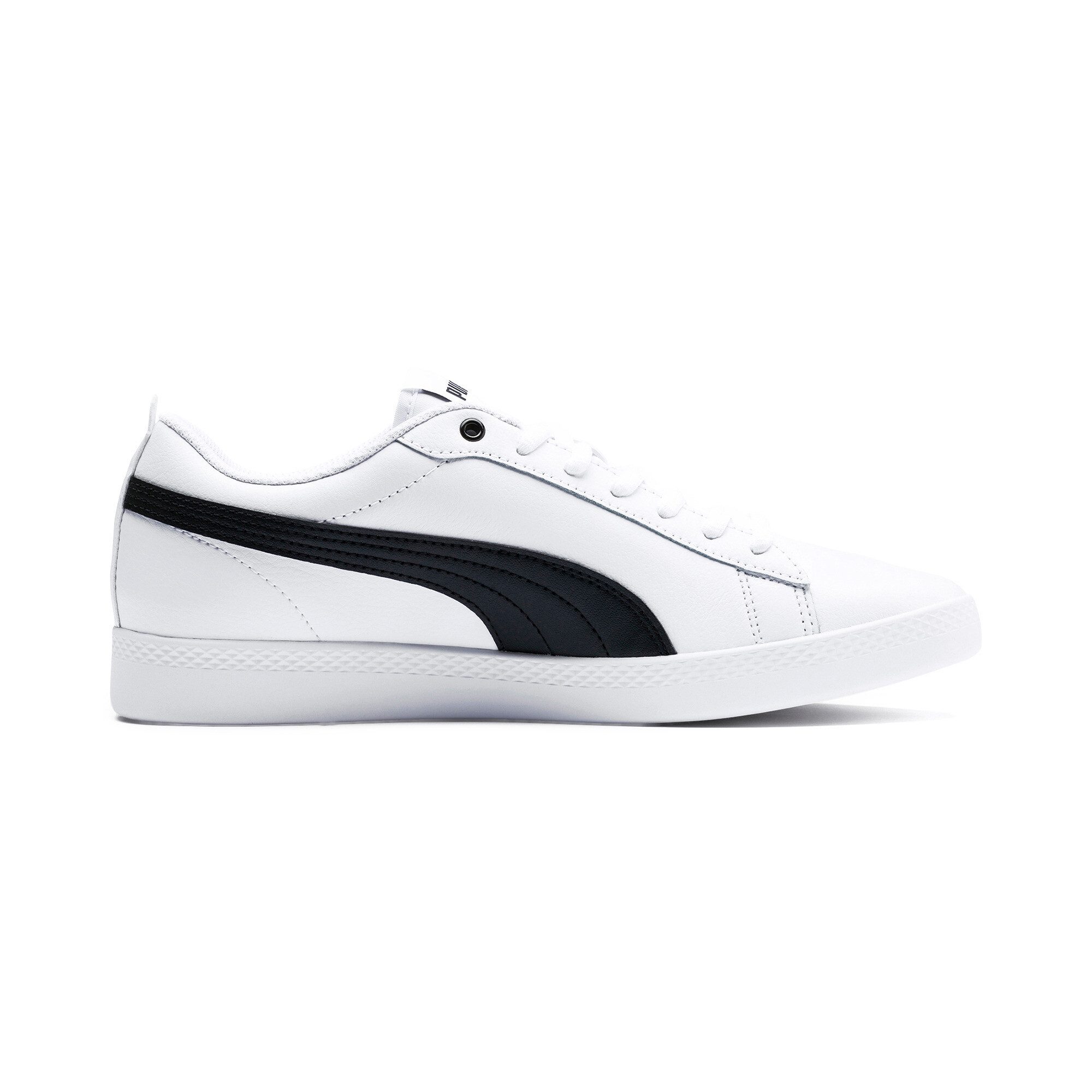 PUMA SMASH WNS V2 L Sneaker aus Leder und Synthetik, atmungsaktives Innenmaterial aus Textil
