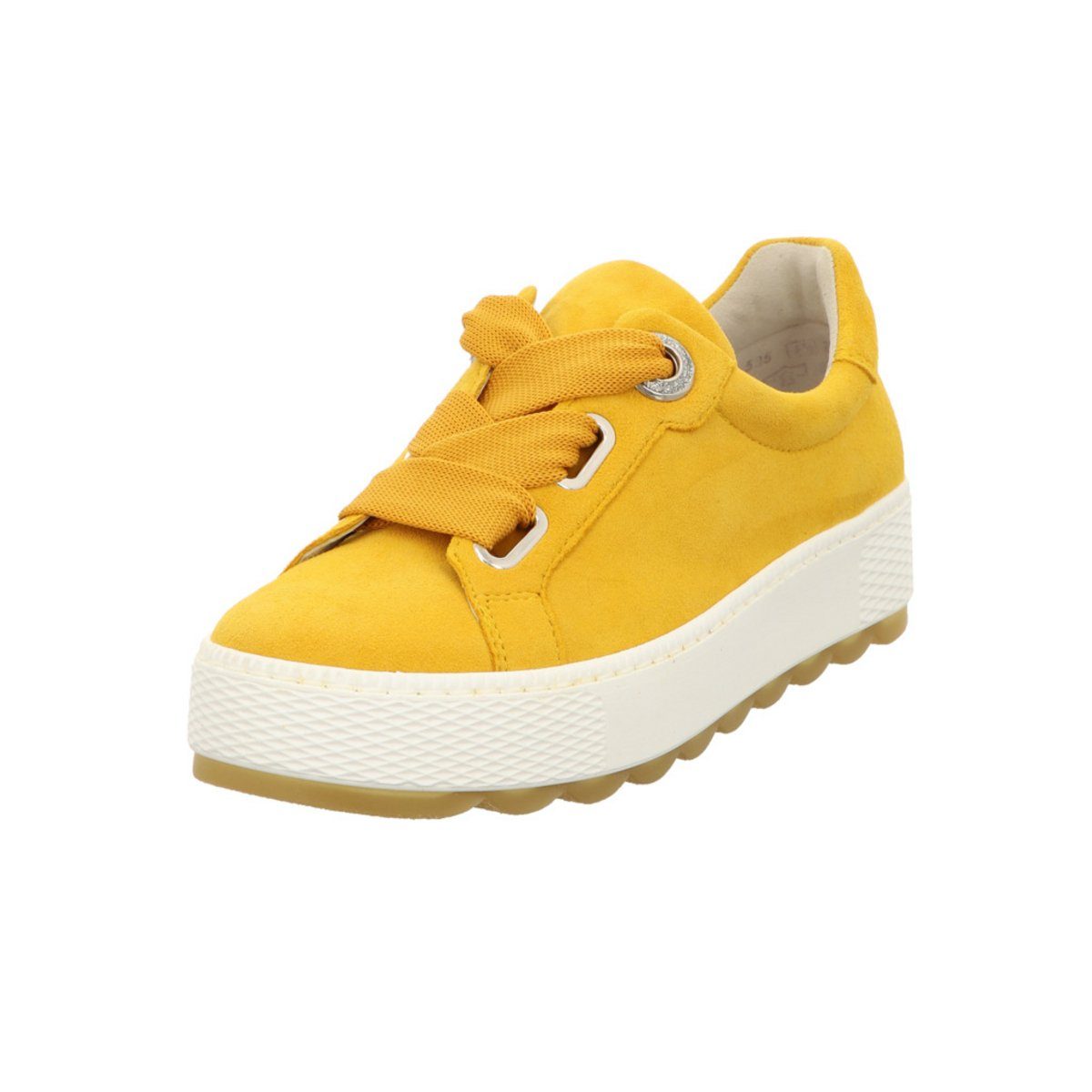 Freizeit Schnürer für Damen in gelb Sneaker