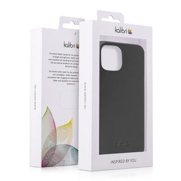 kalibri Handyhülle Hülle für Apple iPhone 13 mini, Leder Handy Cover Case - Hardcover Schutzhülle
