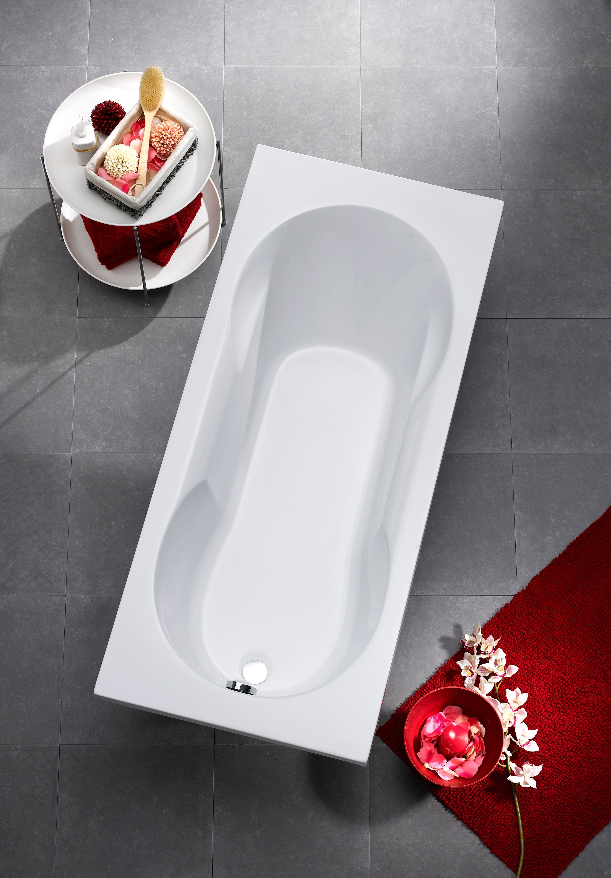 OTTOFOND Badewanne Julia, (Komplett-Set, 3-tlg), mit Wannenträger und Ablau günstig online kaufen