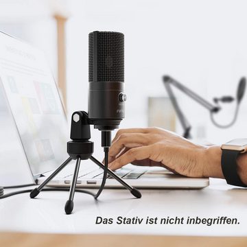 FIFINE Mikrofon USB Kondensator Mikrofon PC Streaming Studio Mikrofon