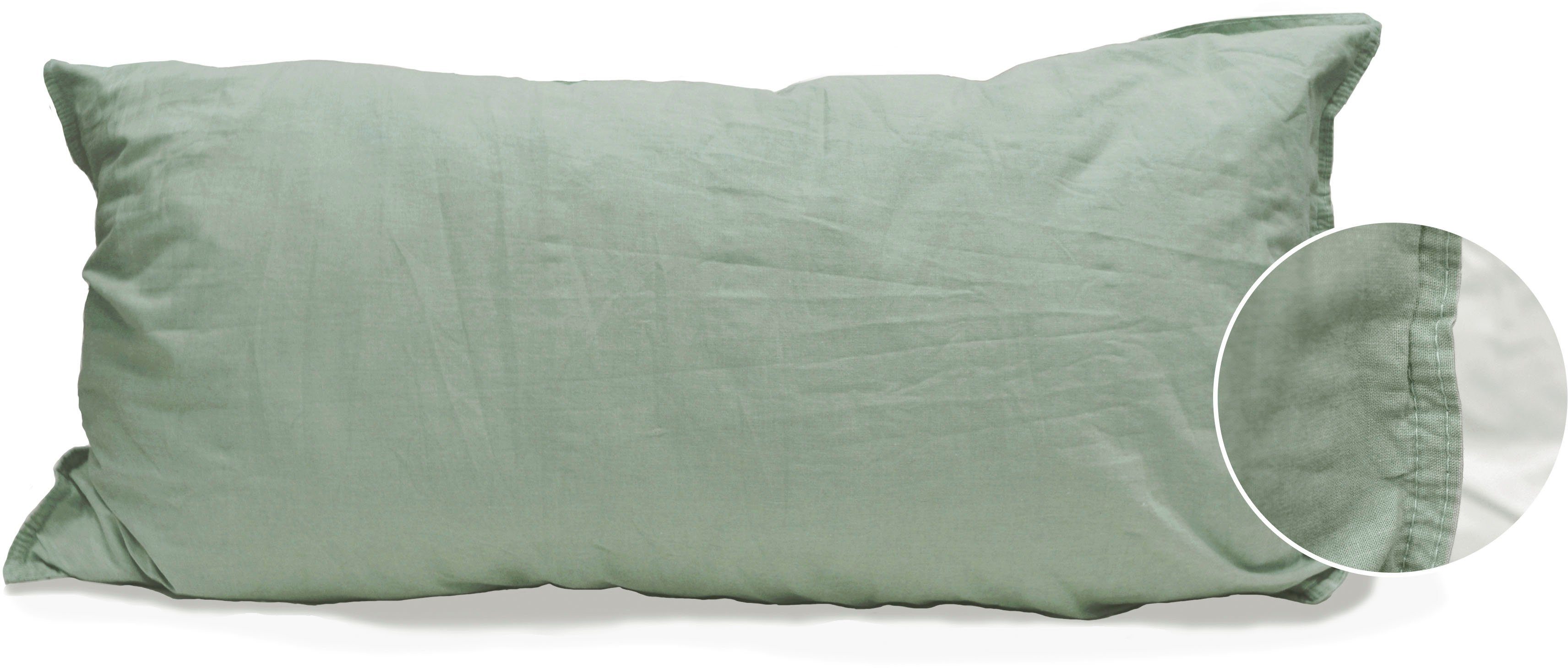 Primera Kissenbezüge Kissenbezüge »Stone Washed«, Primera (2 Stück), (2 Stück), mit Stone-Washed Optik