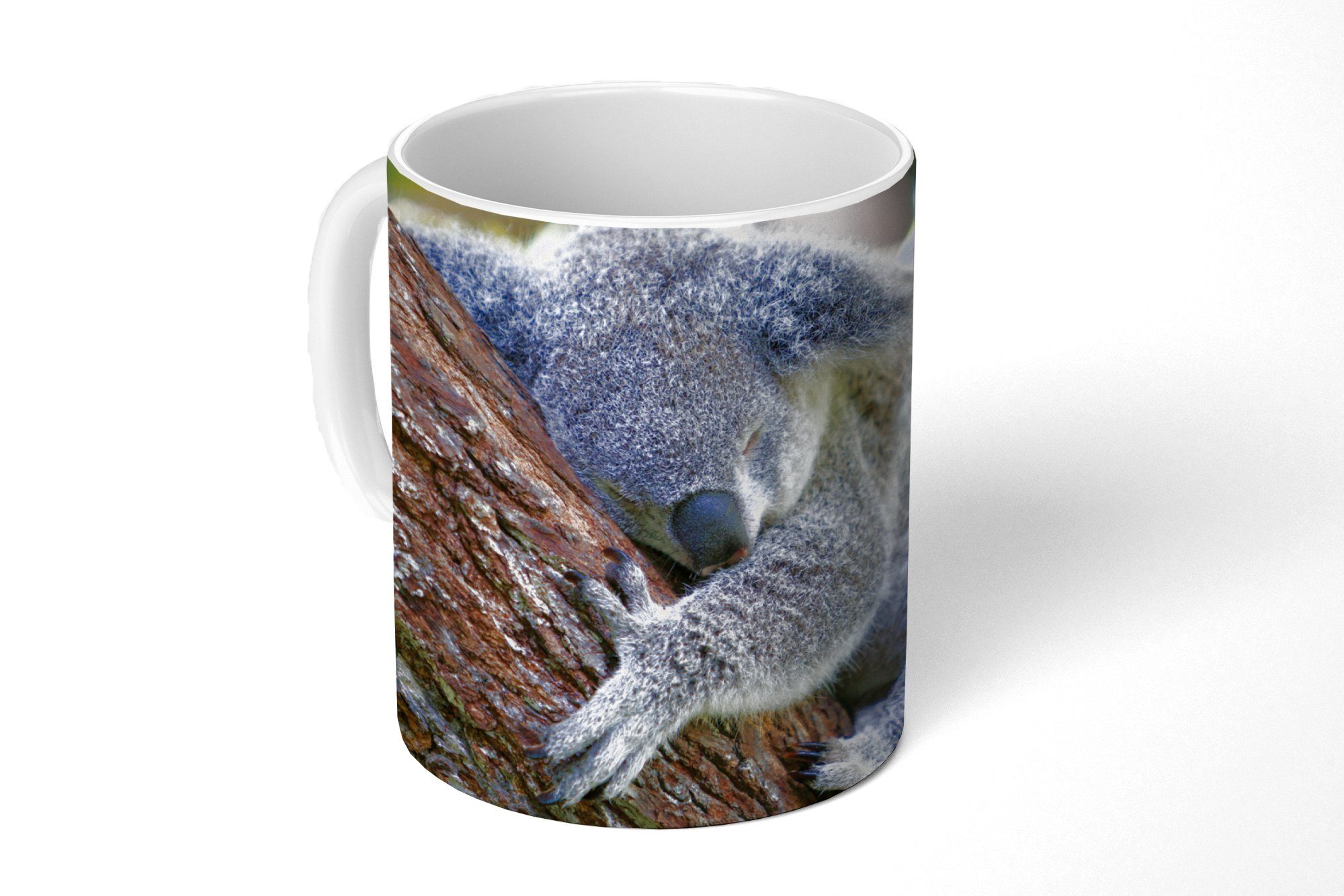 MuchoWow Tasse Koala - Kofferraum - Plüschtier - Kinder - Jungen - Mädchen, Keramik, Kaffeetassen, Teetasse, Becher, Teetasse, Geschenk