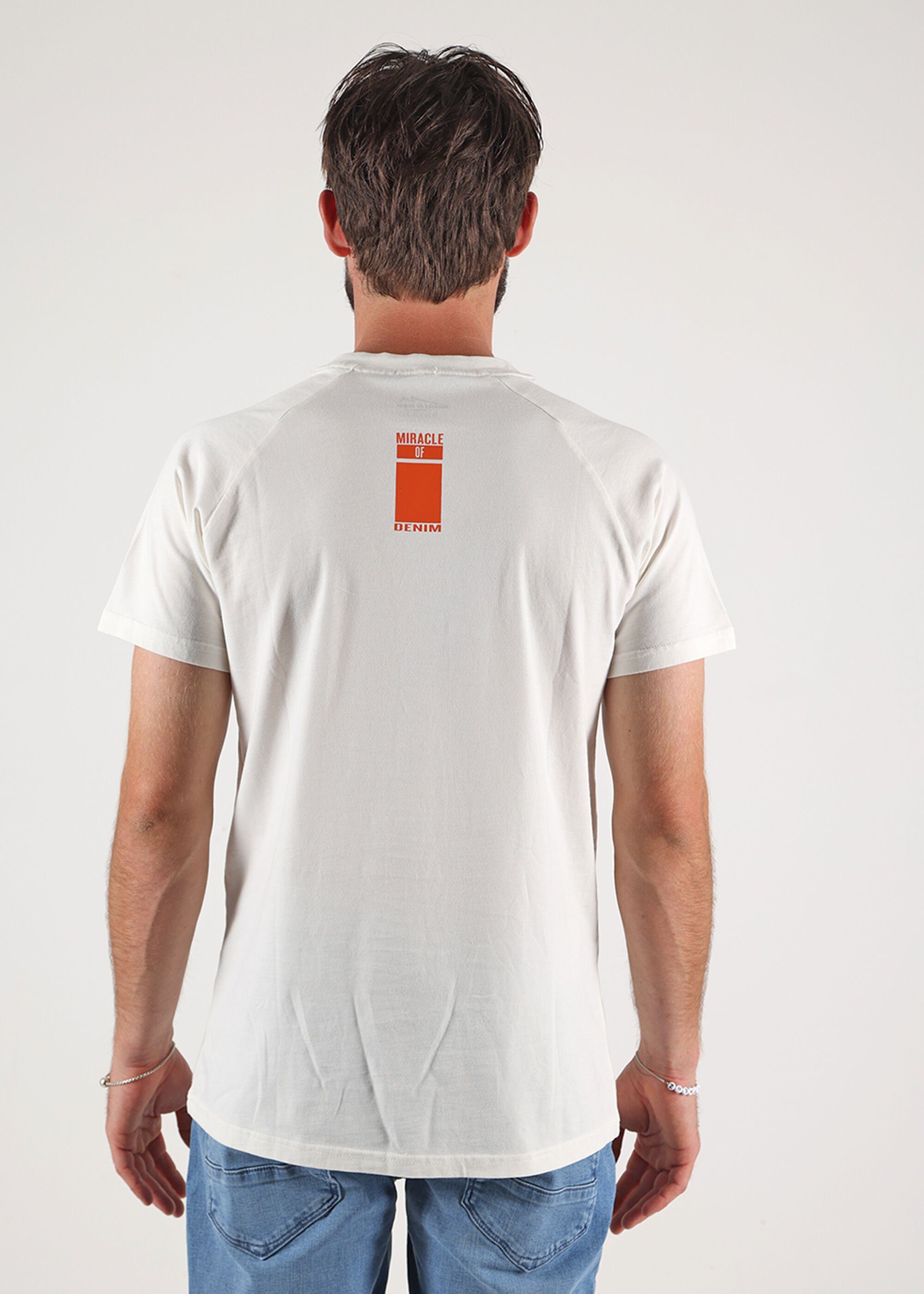 Miracle of Denim T-Shirt im unifarbenen Design White