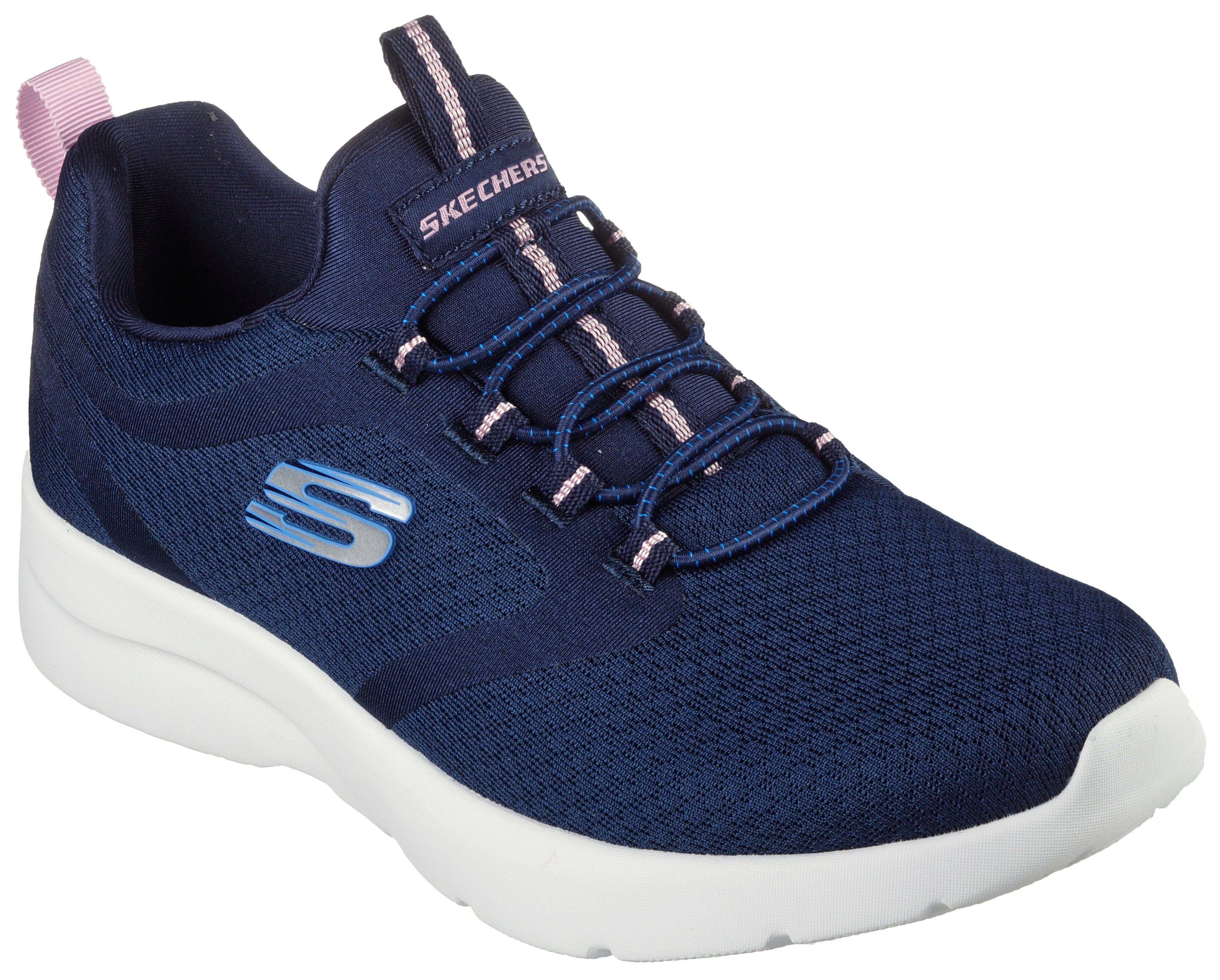 Skechers DYNAMIGHT 2.0 Slip-On Sneaker mit zwei praktischen Anziehlaschen navy
