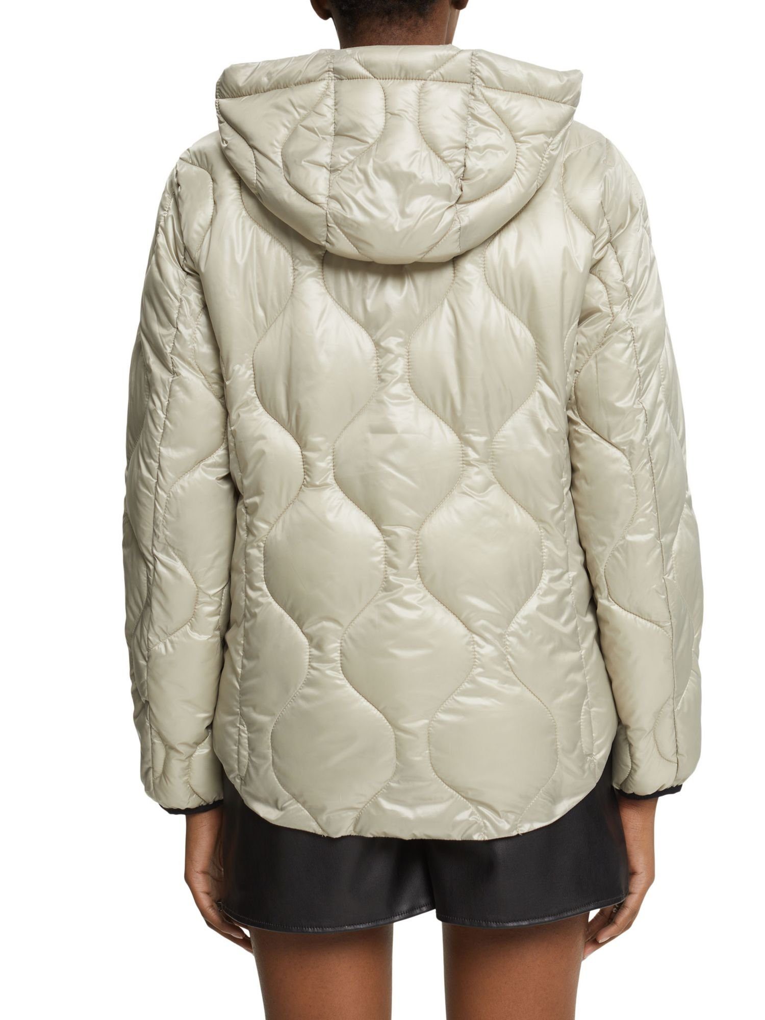 Esprit mit GREEN Jacket Puffer Steppjacke Kapuze DUSTY Gesteppte