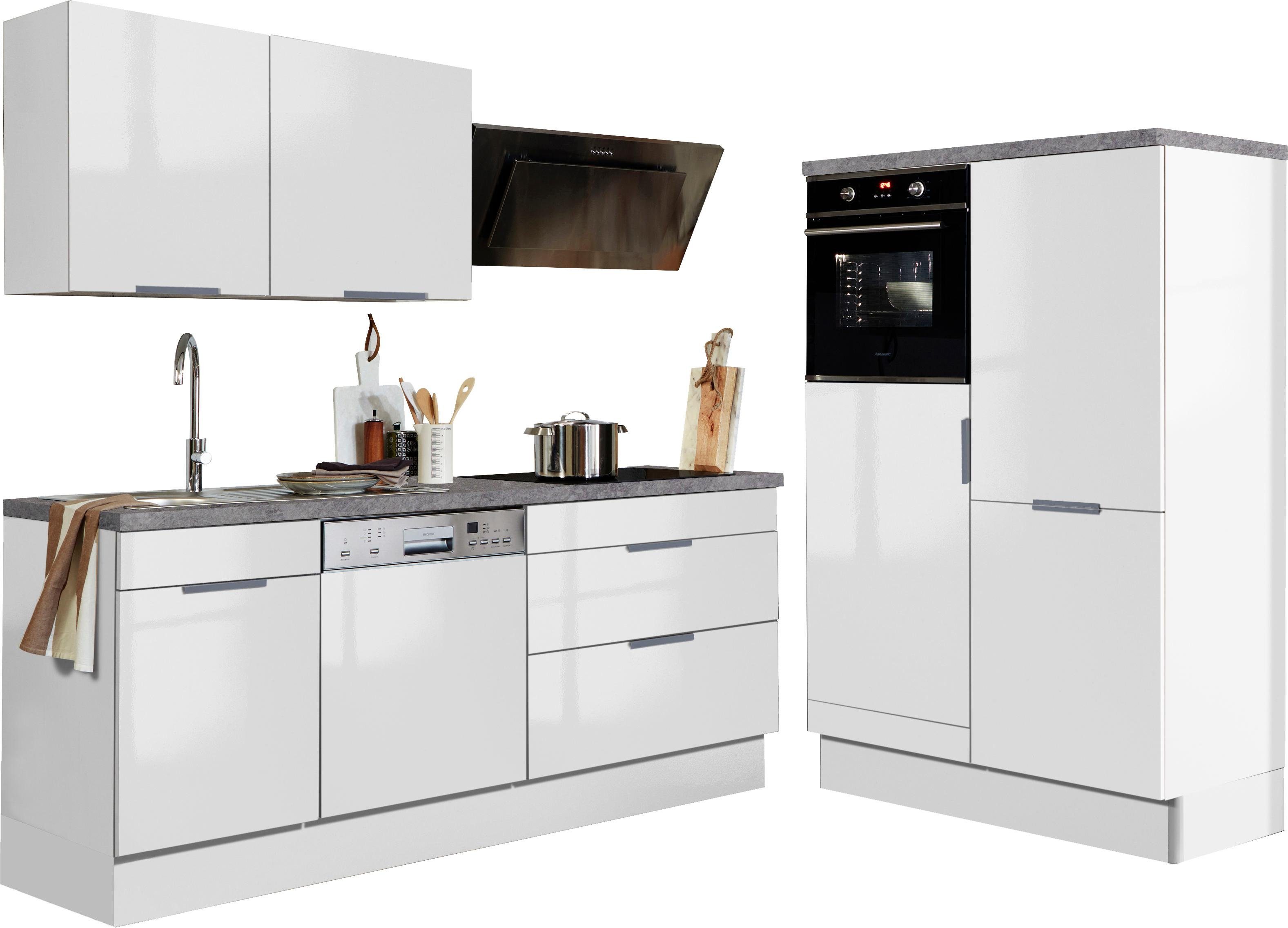 OPTIFIT Küchenzeile Tara, ohne E-Geräte, mit Vollauszug und Soft-Close-Funktion, Breite 320 cm