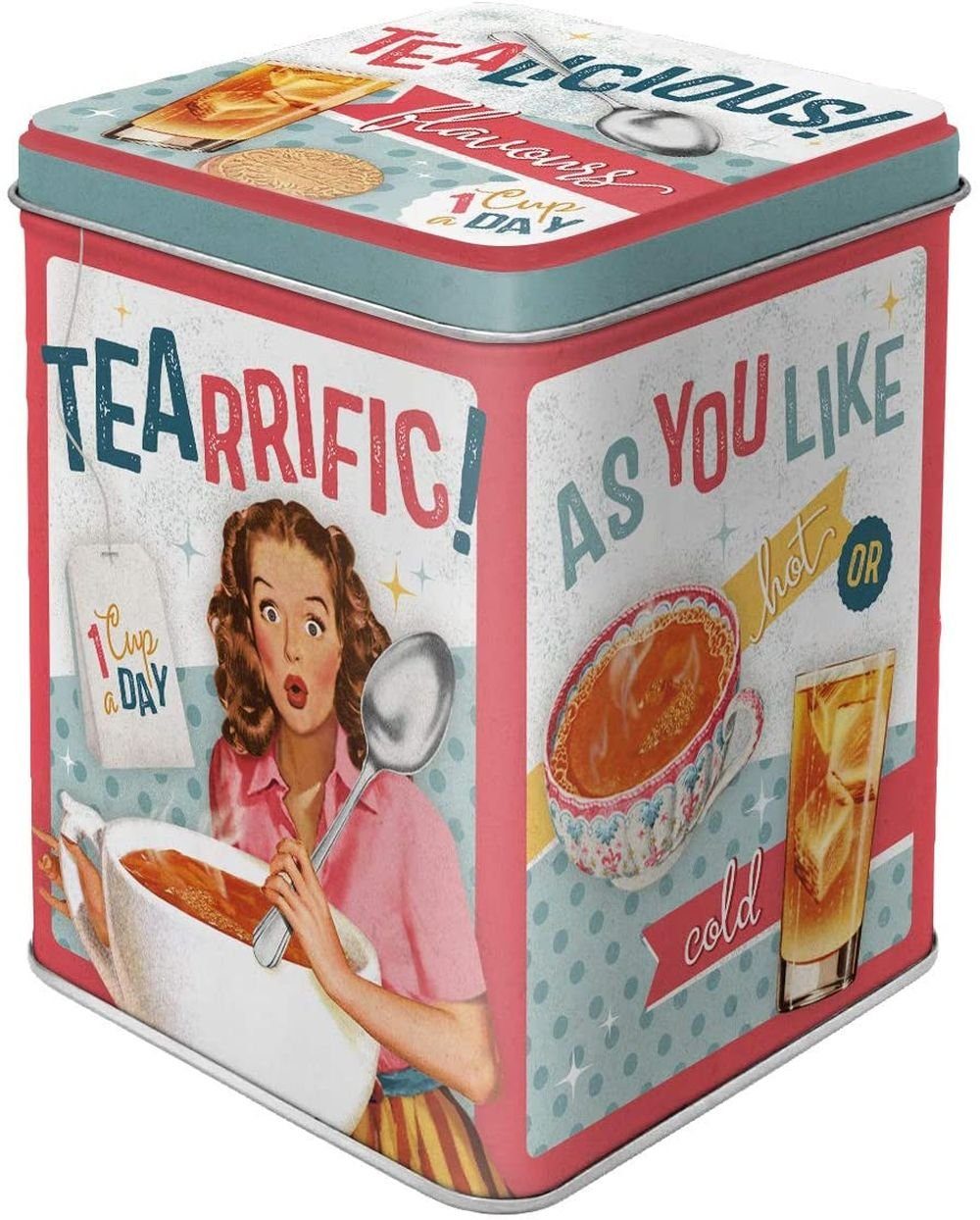 Tearrific Teedose Nostalgic-Art - Tealicious & Gewürzdose Vorratsdose Teedose