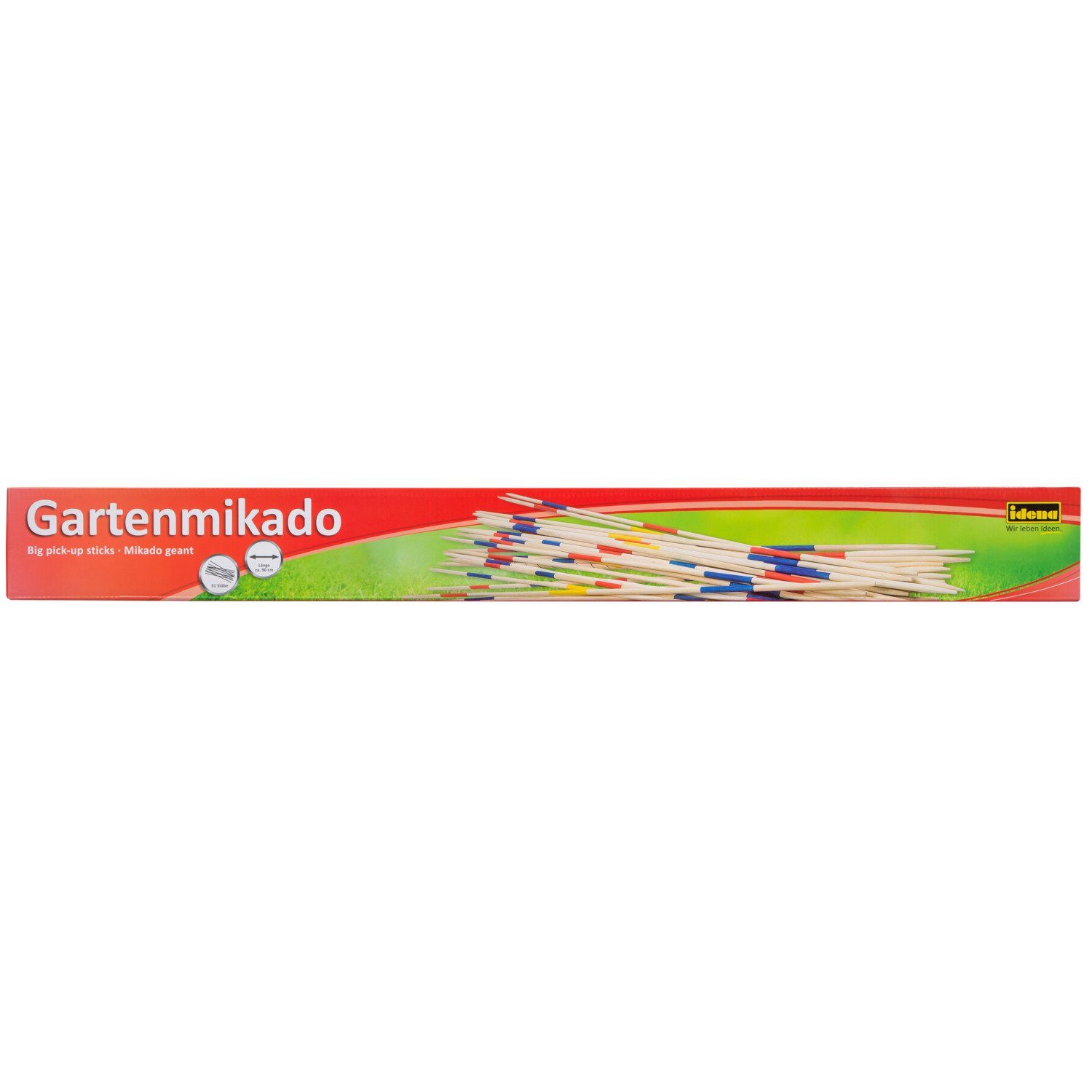Idena Spiel Idena 6066132 - Gartenmikado mit 31 Stäben aus Bambusholz, für Kinder