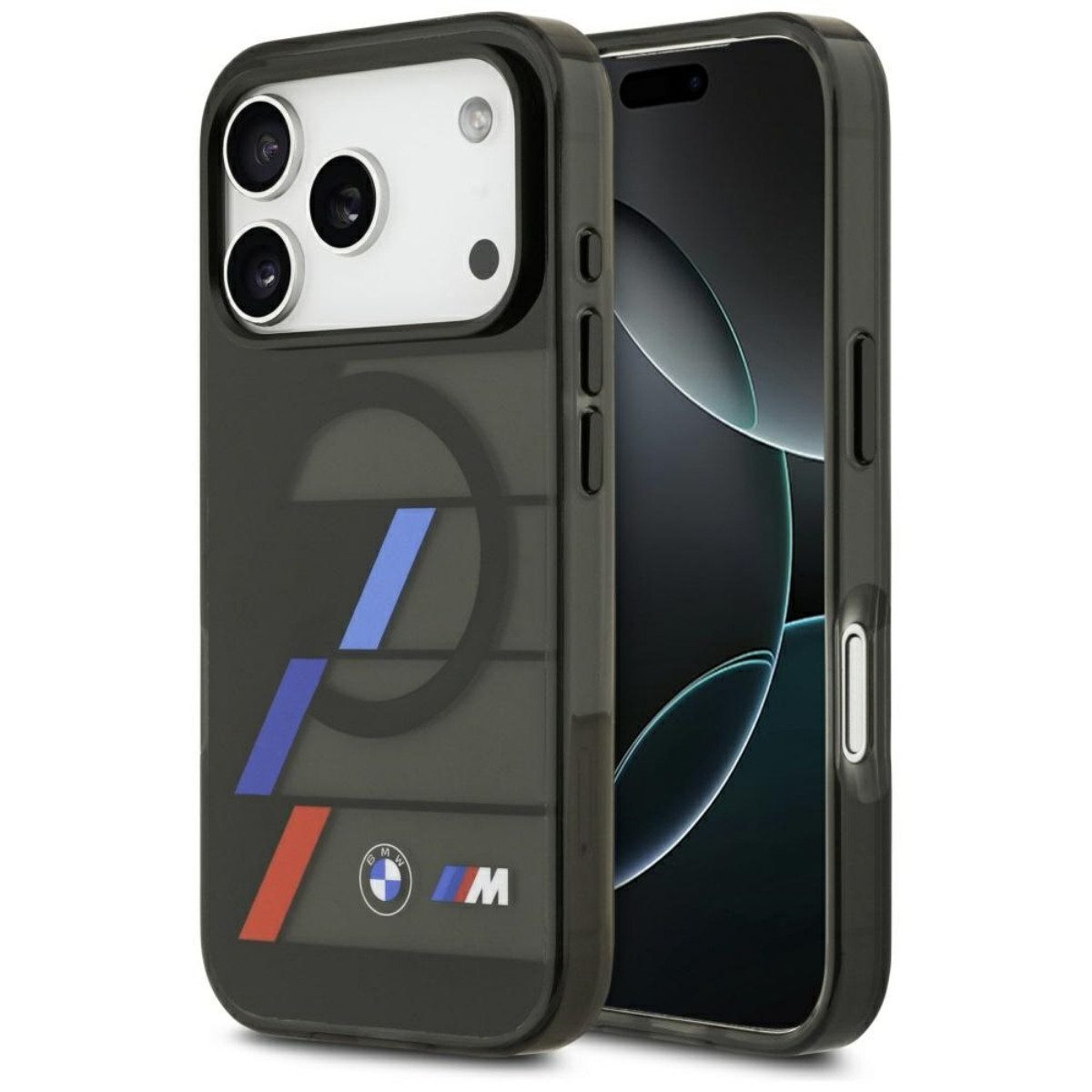BMW Handyhülle M Hybrid Case kompatibel mit iPhone 17 Pro Max Magnetring schwarz 6.7, Magnetisch