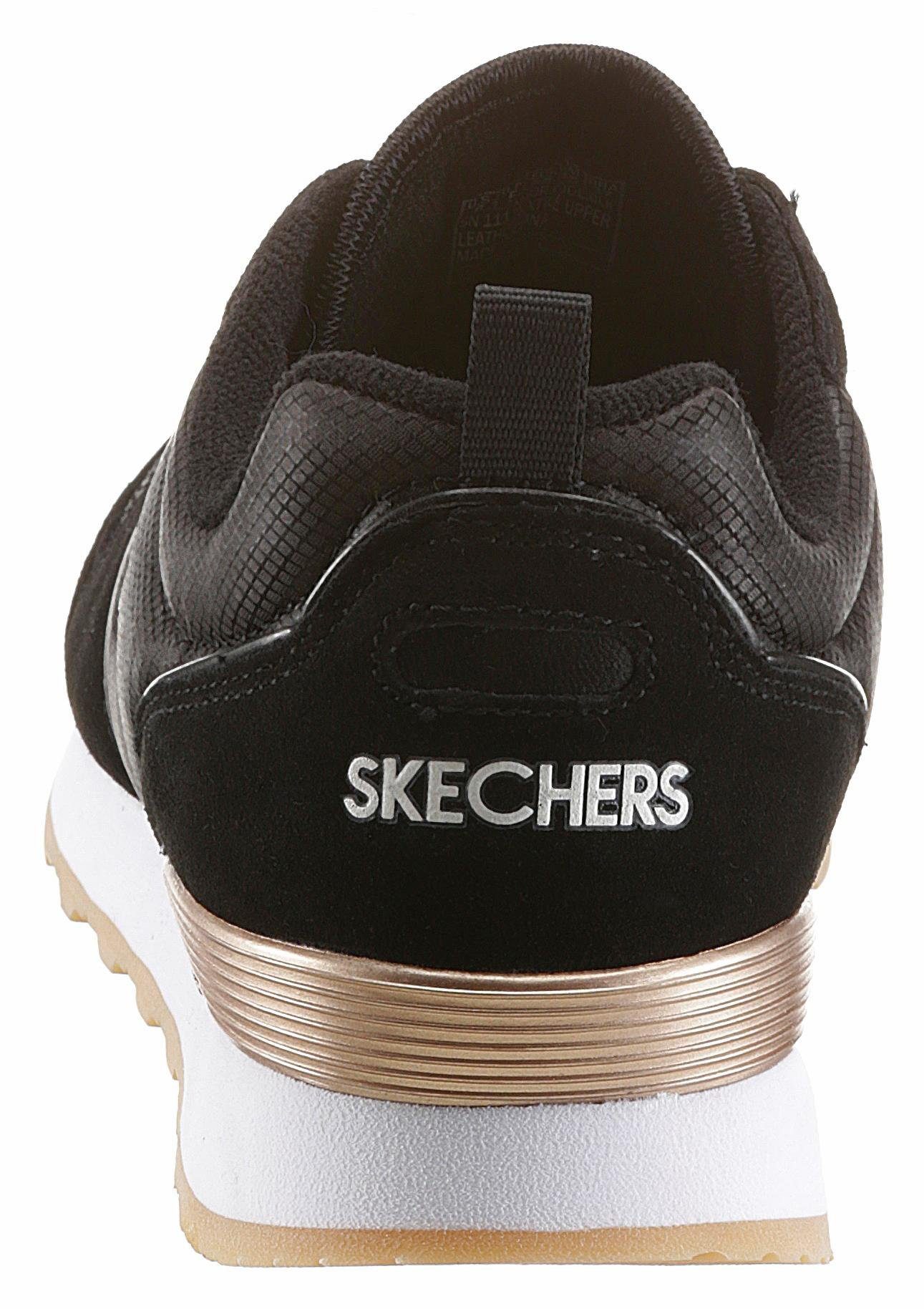 Sneaker - Memory GURL mit 85 GOLDN Foam Ausstattung Skechers schwarz-goldfarben komfortabler OG Air-Cooled