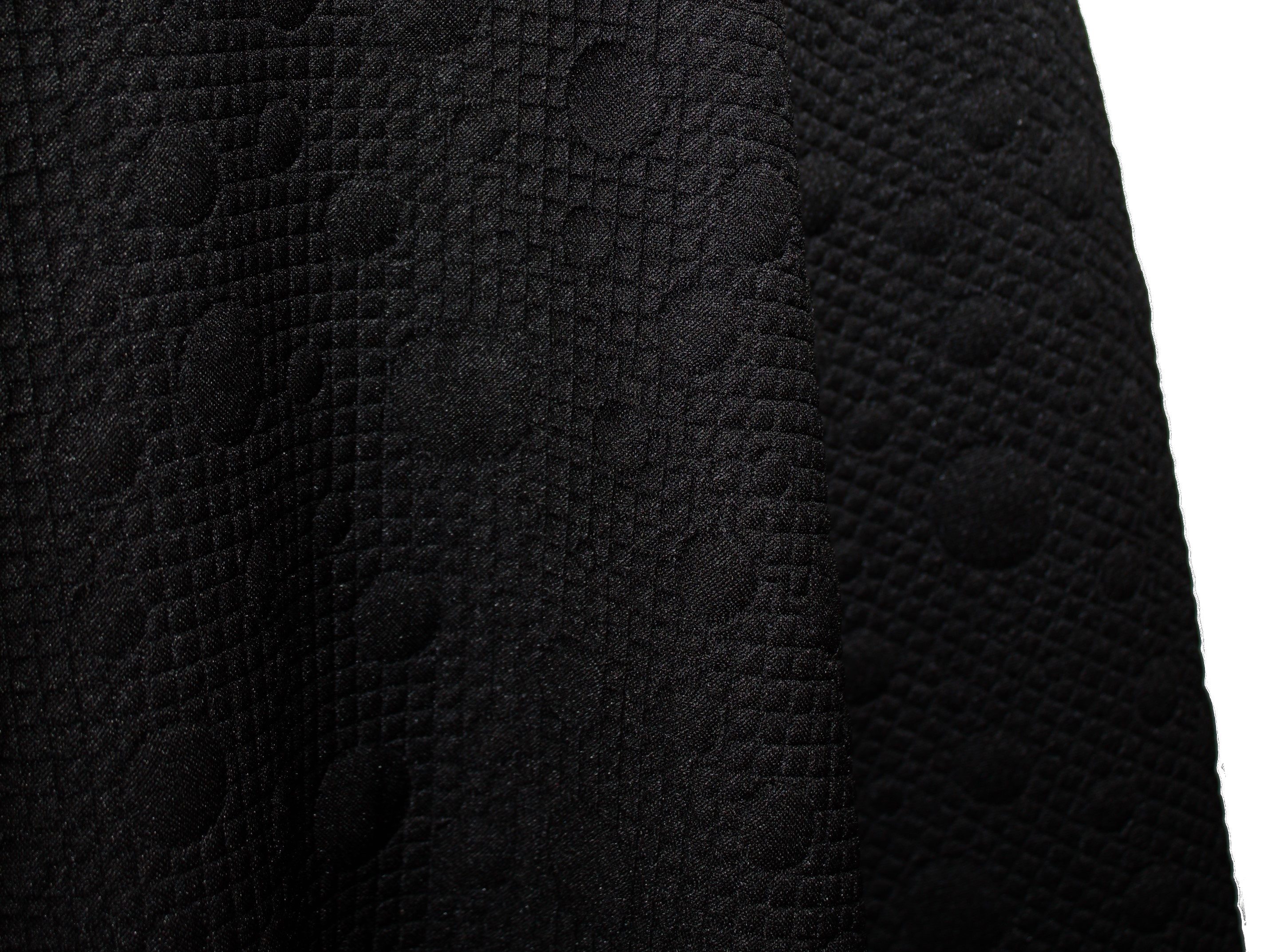 dunkle design A-Linien-Rock 57cm Weinrot Schwarz Aubergine Jacquard elastischer Bund