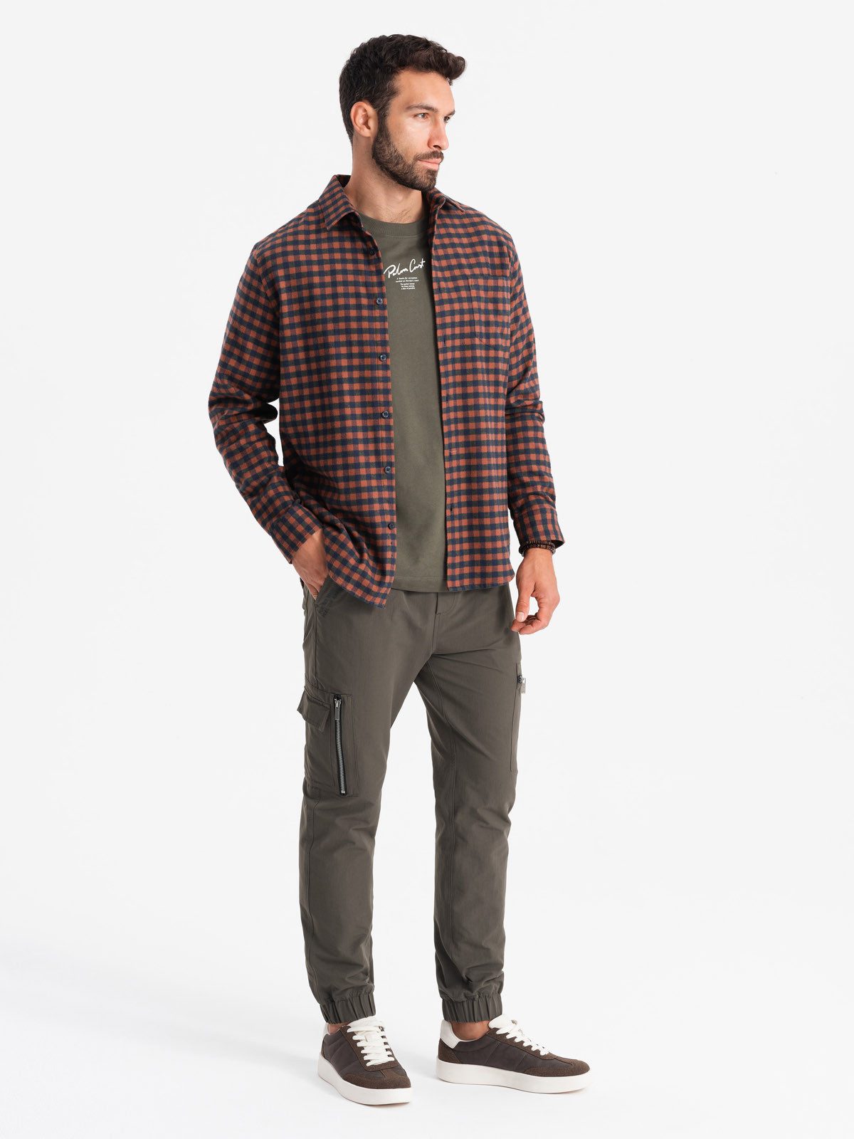 OMBRE Cargohose Herren-Jogginghose mit Cargotaschen