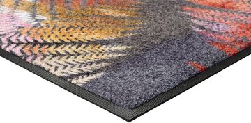 Fußmatte Erbario, wash+dry by Kleen-Tex, rechteckig, Höhe: 7 mm, Schmutzfangmatte, Motiv Farnblätter, rutschhemmend, waschbar